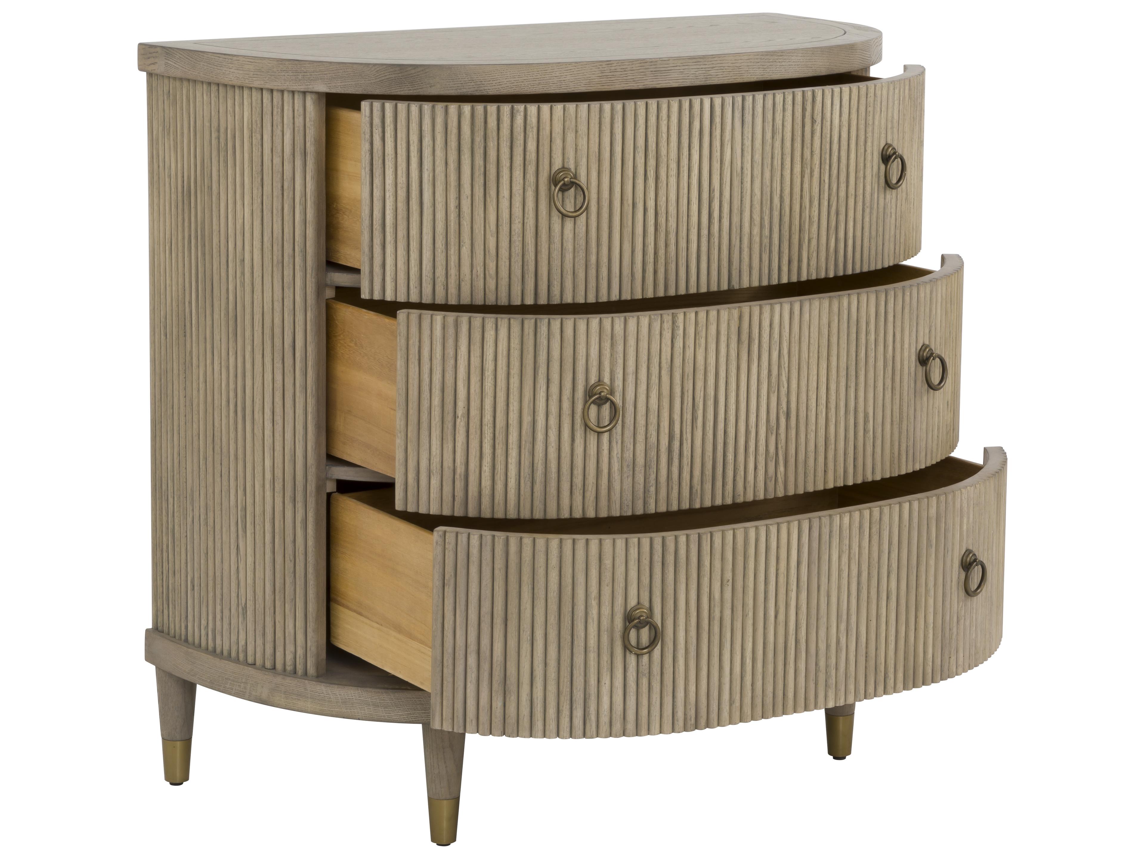 Fairfield Chair Everett 3-Drawers Gray Solid Wood Dresser