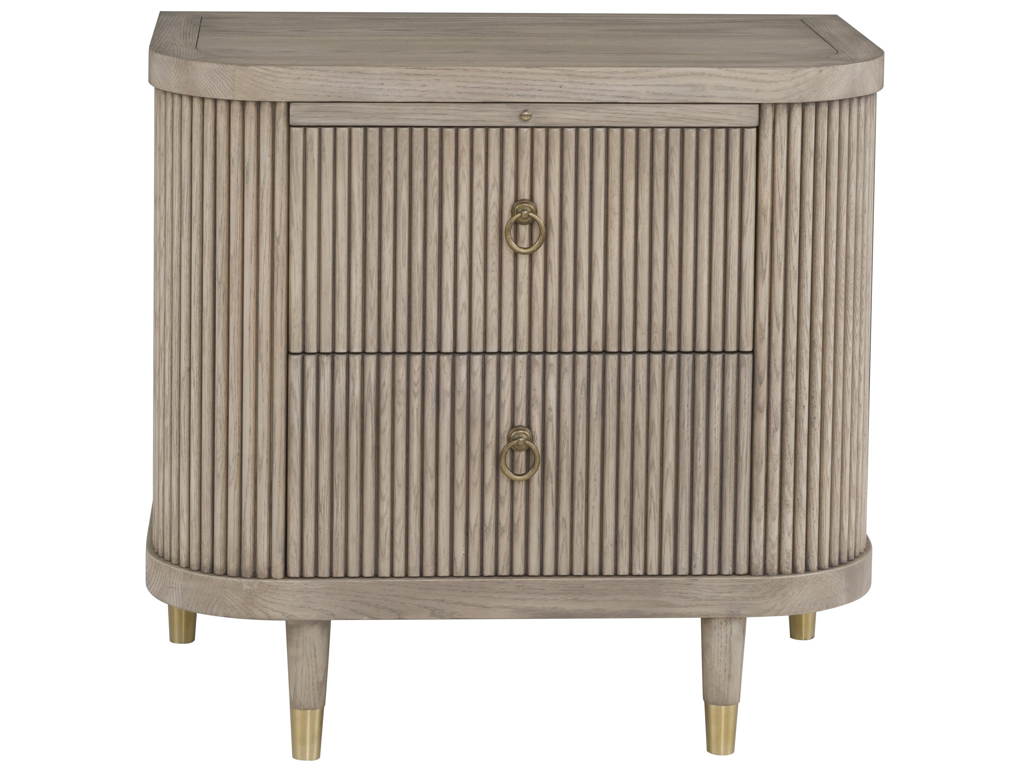 Fairfield Chair Everett 2-Drawers Brown Natural Wood Nightstand