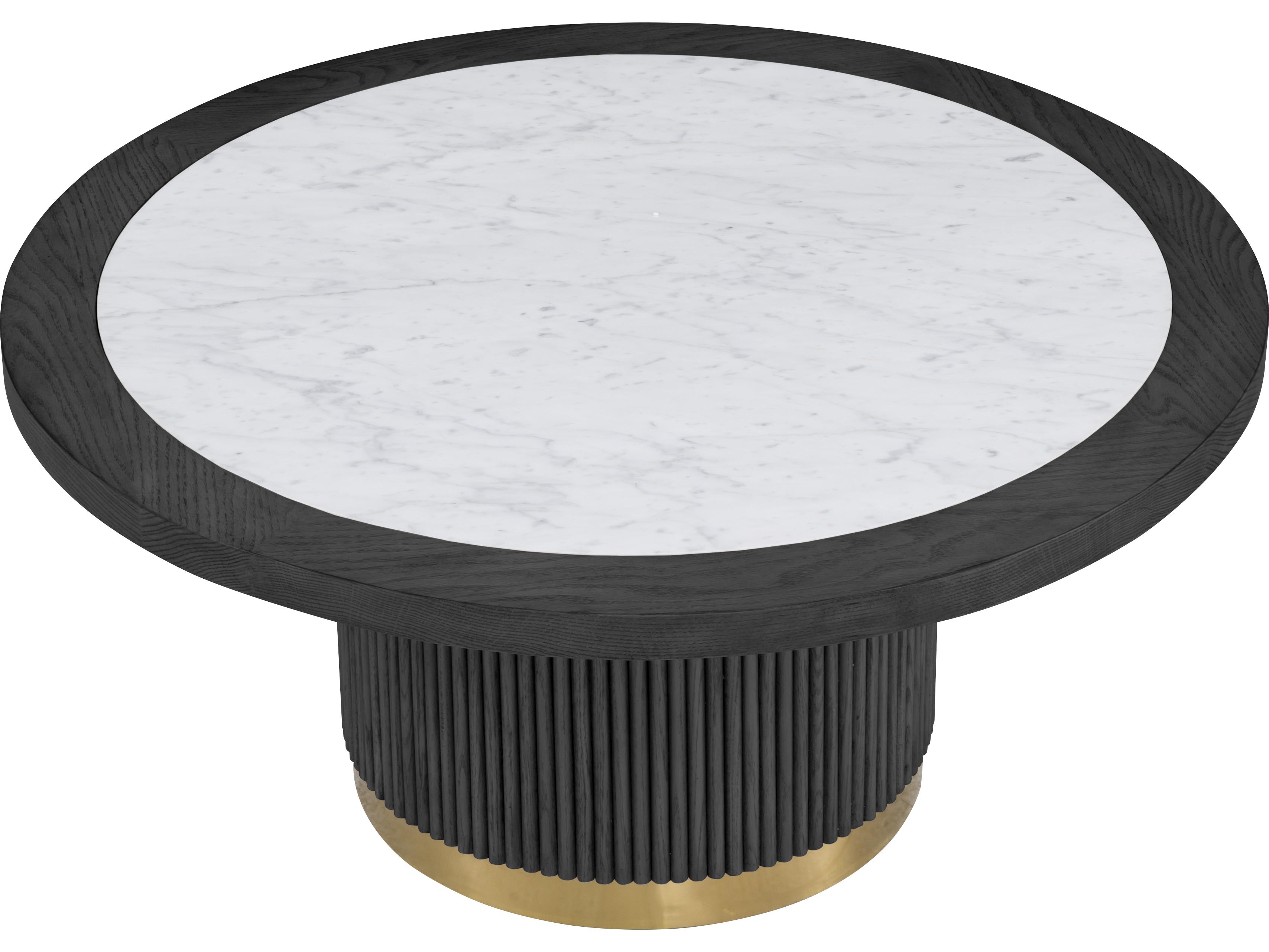 Fairfield Chair Everett Round Marble Coffee Table