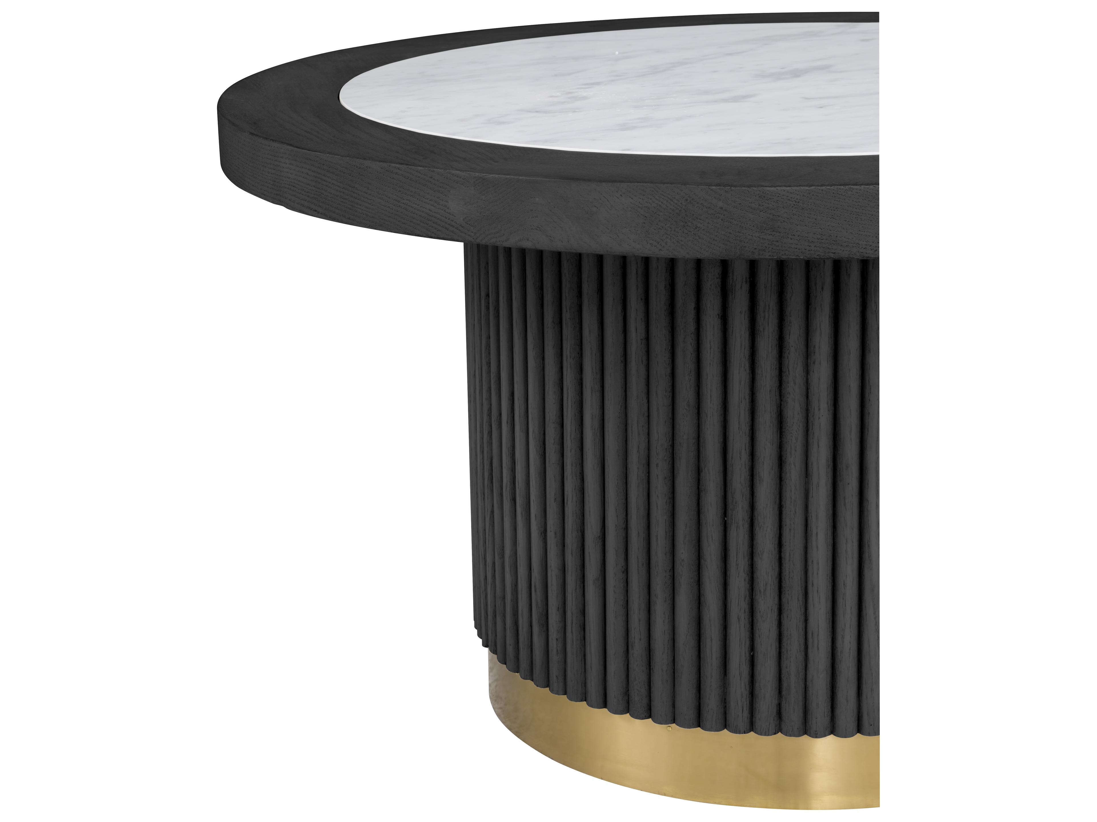 Fairfield Chair Everettmonogram Round Marble Coffee Table