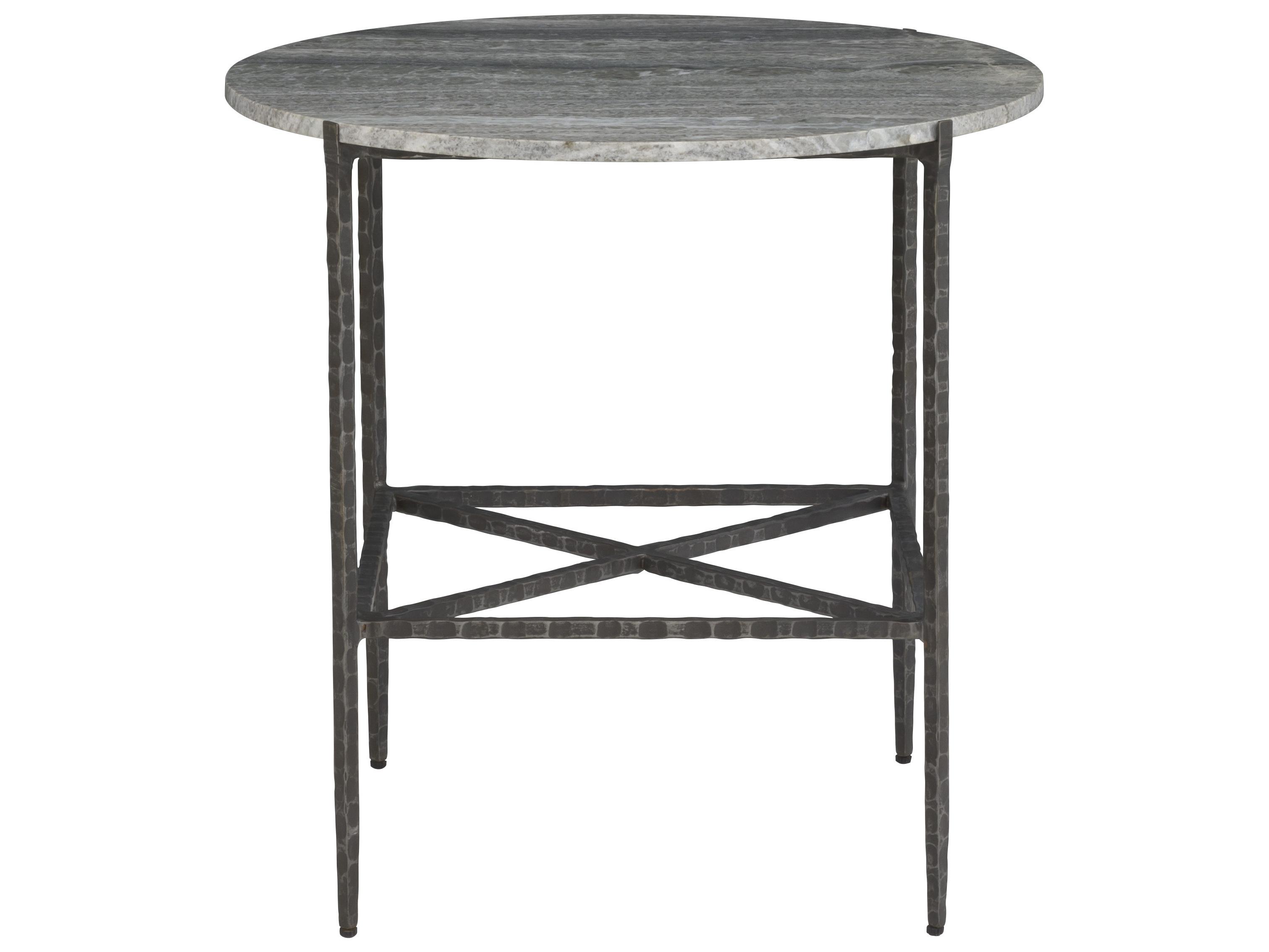 Fairfield Chair Sundries Round Marble End Table