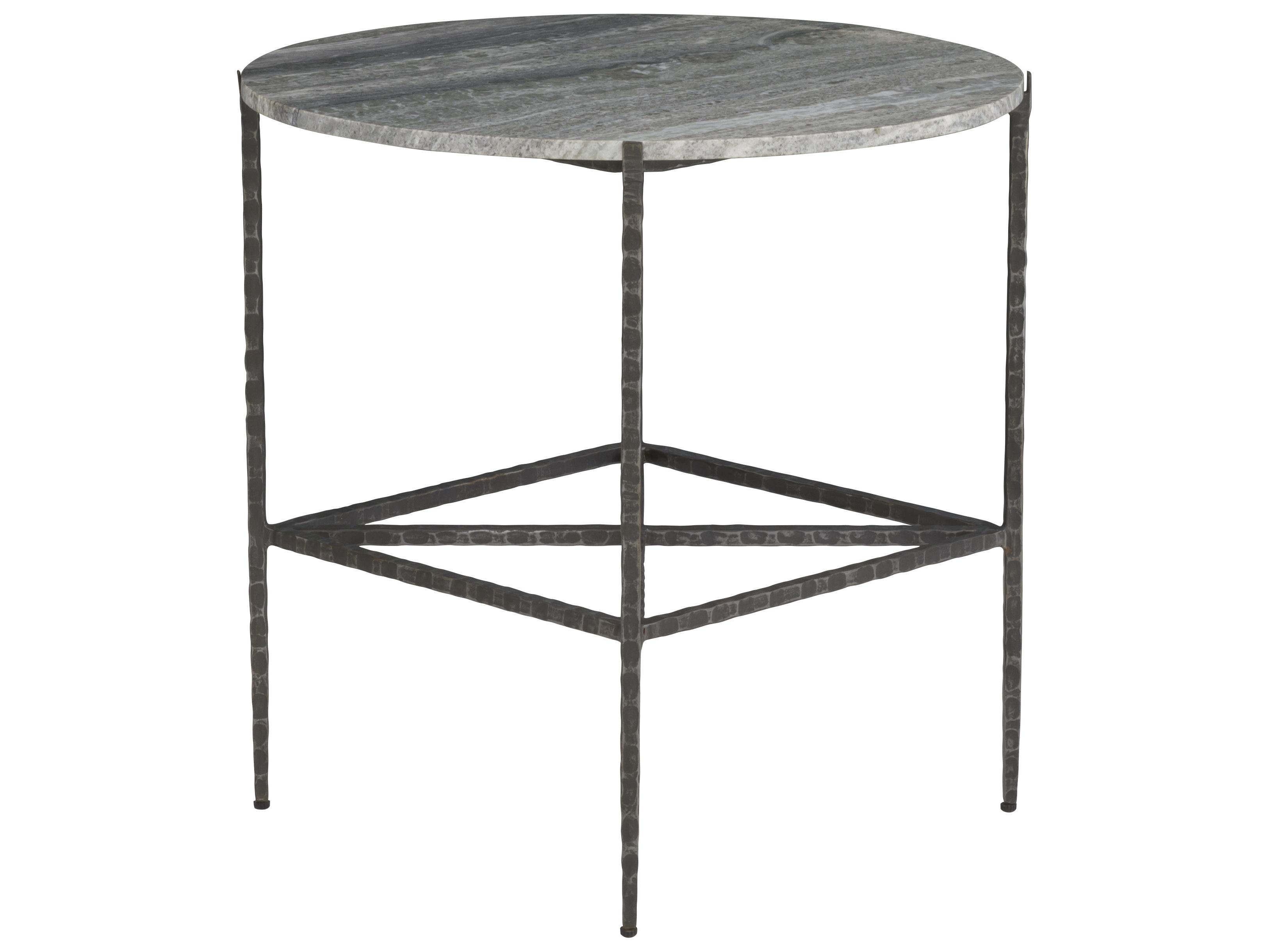 Fairfield Chair Sundries Round Marble End Table