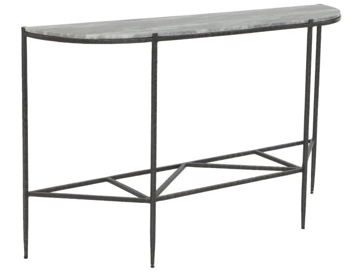 Fairfield Chair Sundries Demilune Marble Console Table