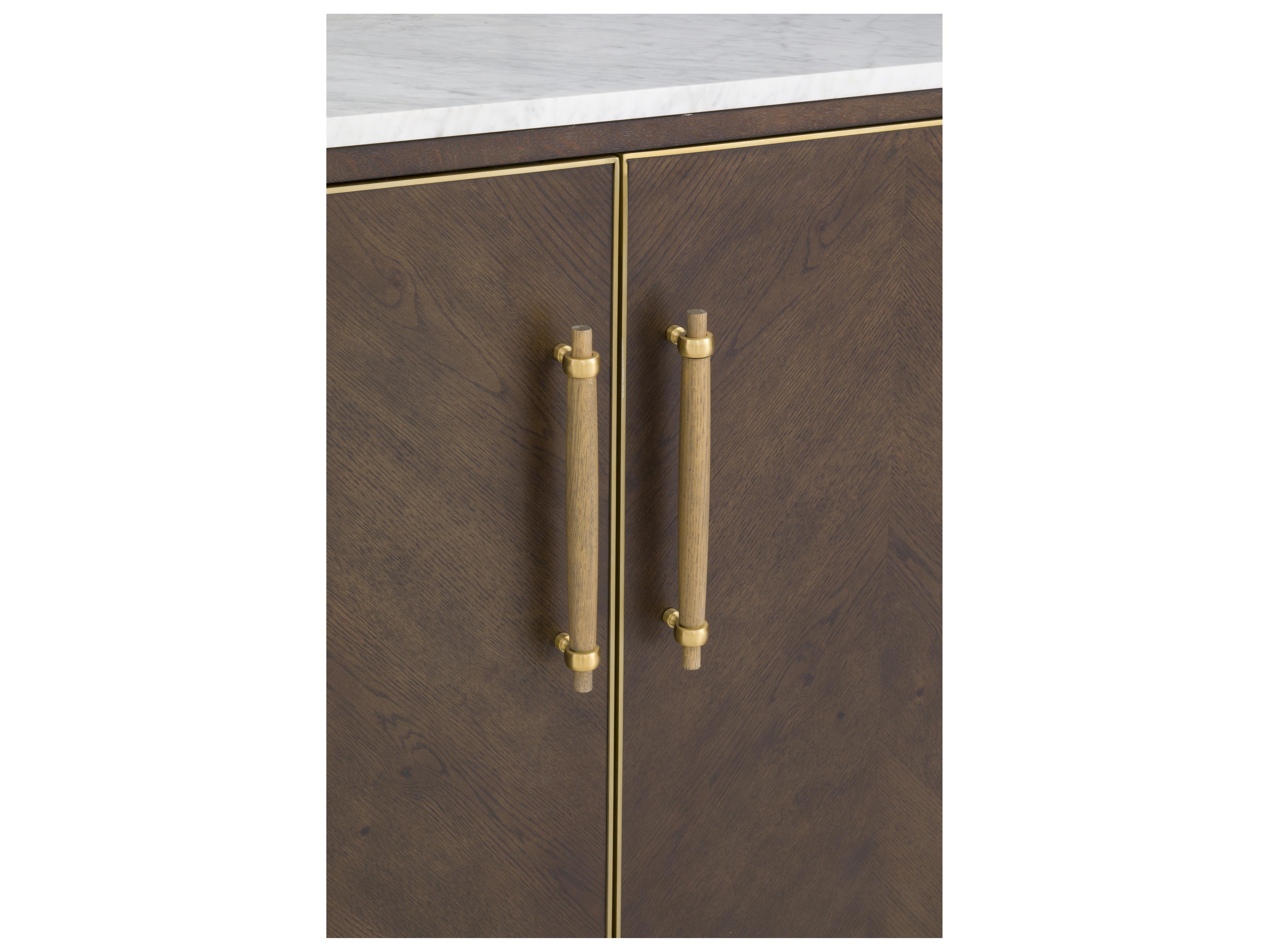 Fairfield Chair Maxwell Brown Oak Wood Bar Cabinet