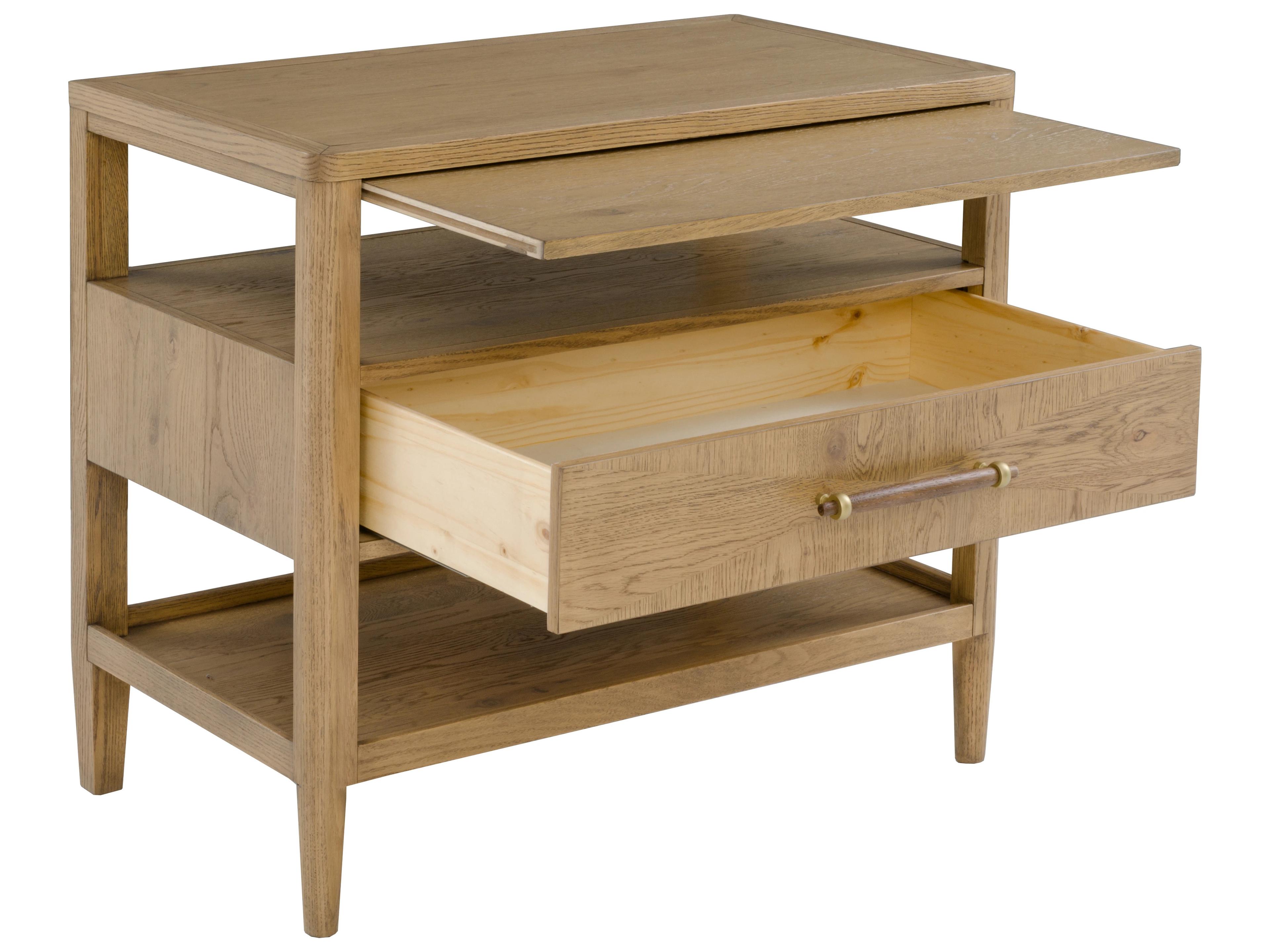 Fairfield Chair Maxwell 1-Drawer Oak Wood Nightstand