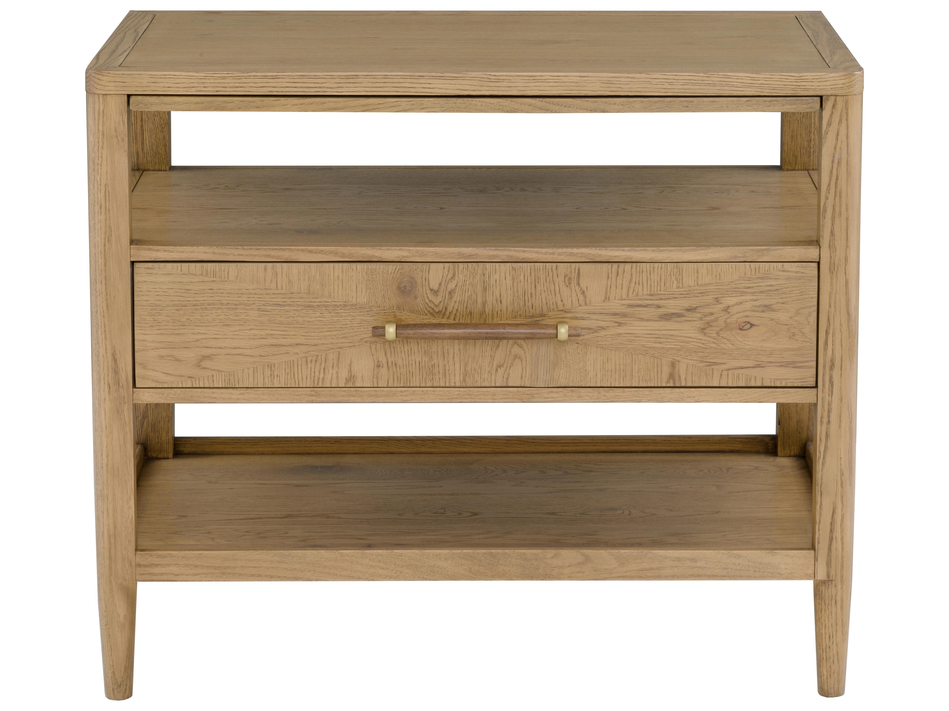 Fairfield Chair Maxwell 1-Drawer Oak Wood Nightstand