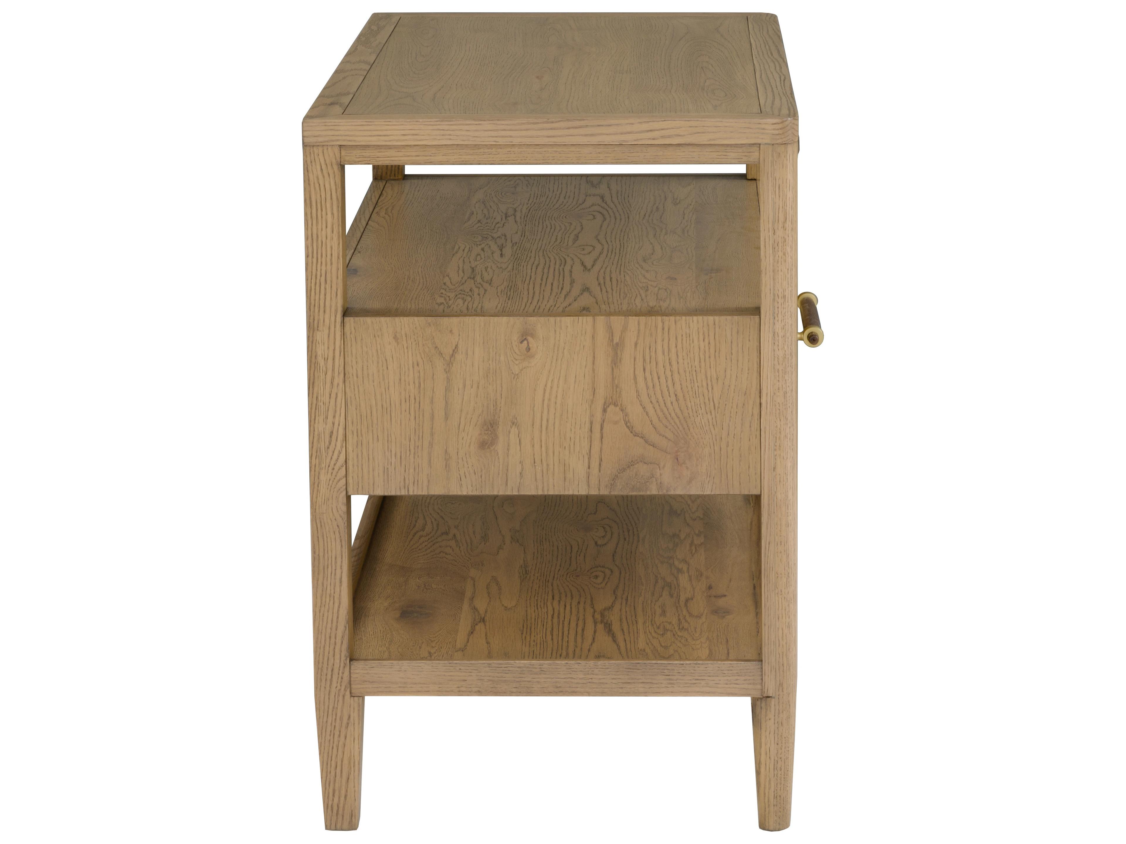 Fairfield Chair Maxwell 1-Drawer Oak Wood Nightstand