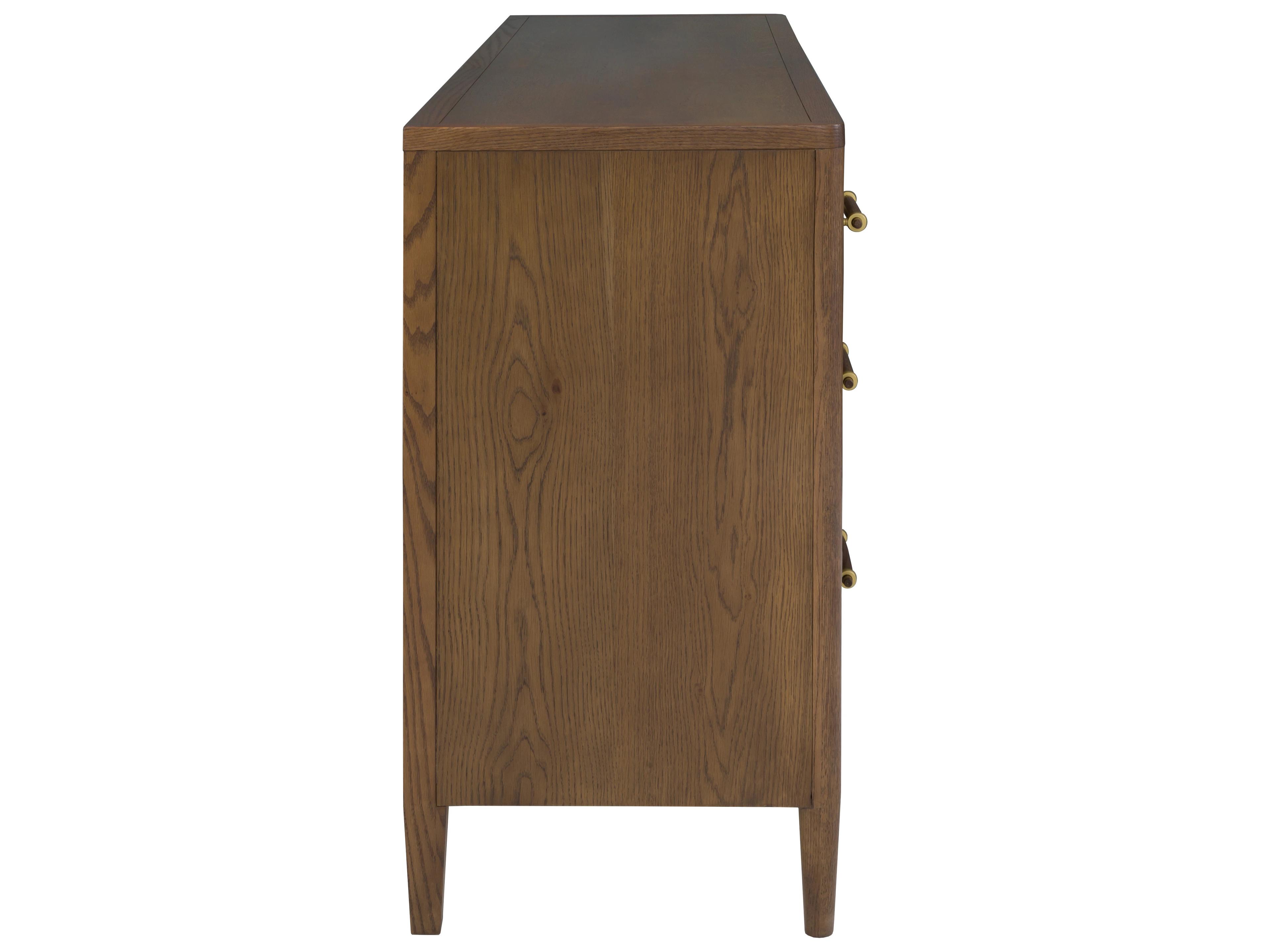 Fairfield Chair Maxwell 7-Drawers Brown Oak Wood Double Dresser