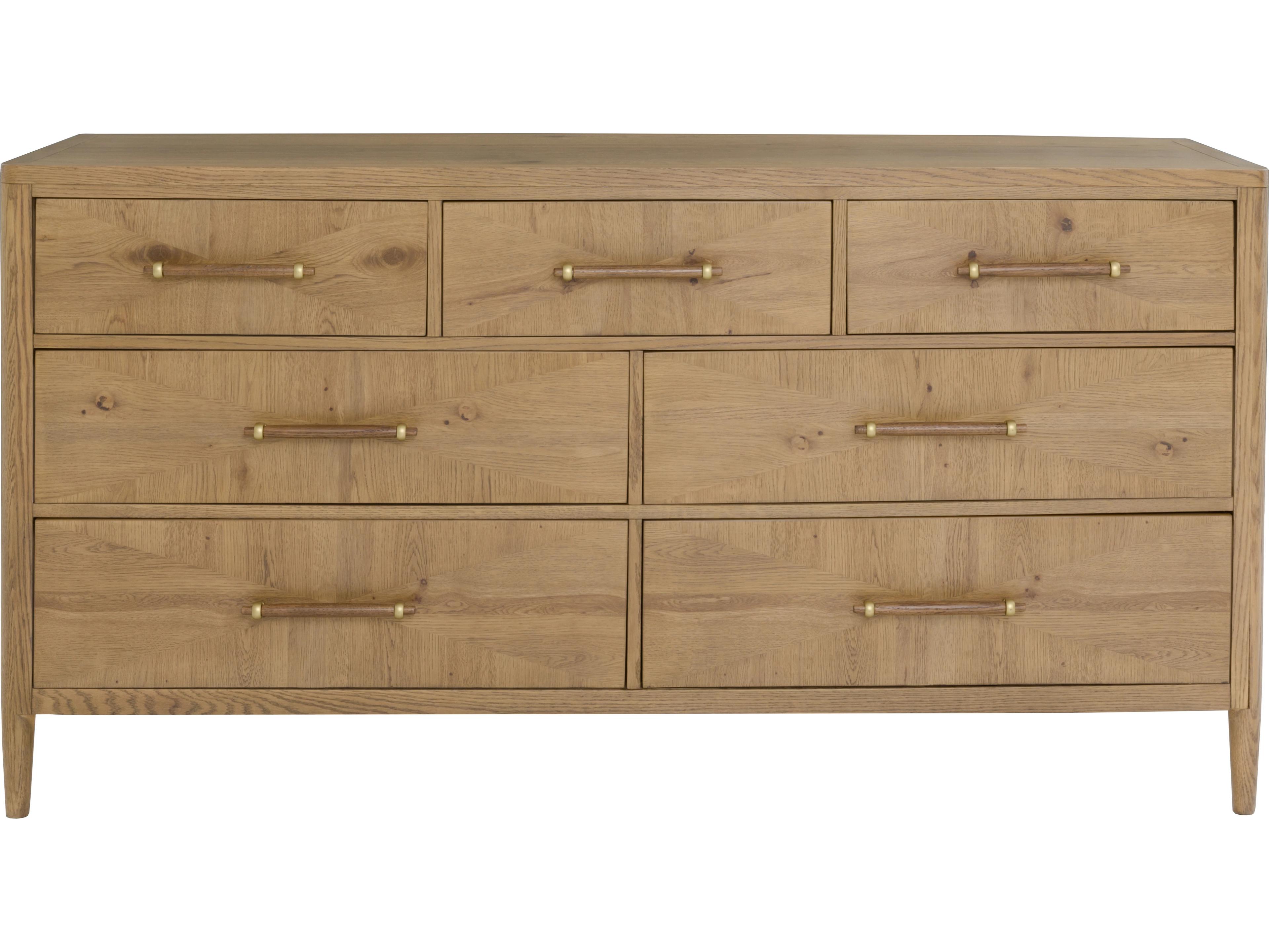 Fairfield Chair Maxwell 7-Drawers Oak Wood Double Dresser