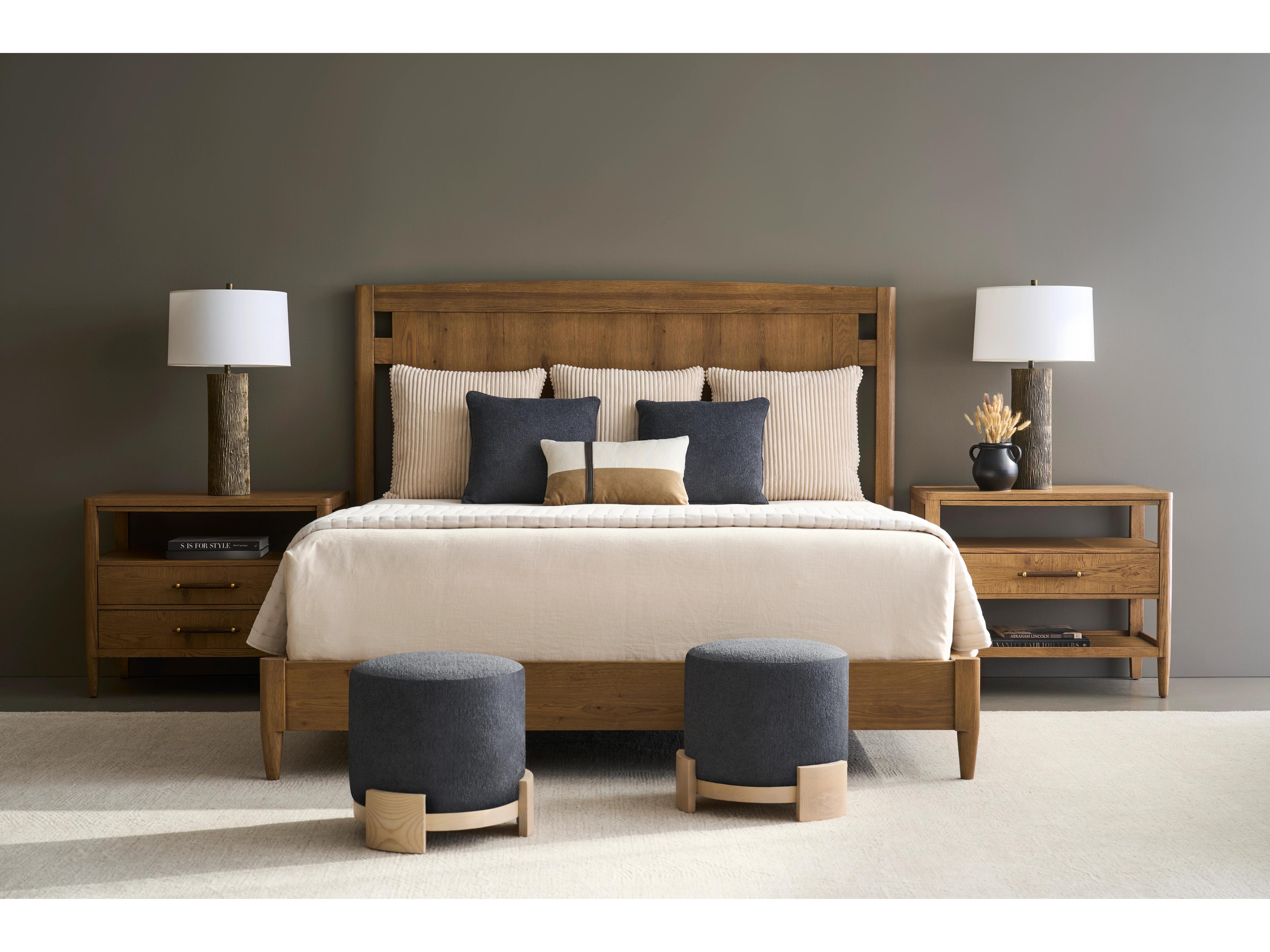 Fairfield Chair Maxwell Oak Wood King Platform Bed