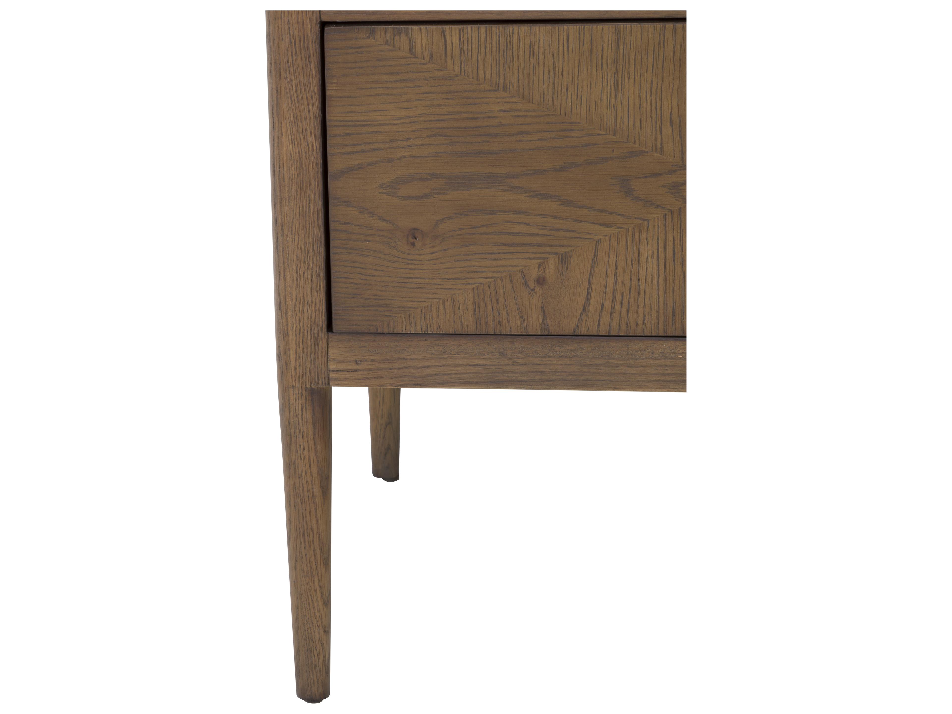 Fairfield Chair Maxwell 2-Drawers Brown Walnut Wood Nightstand