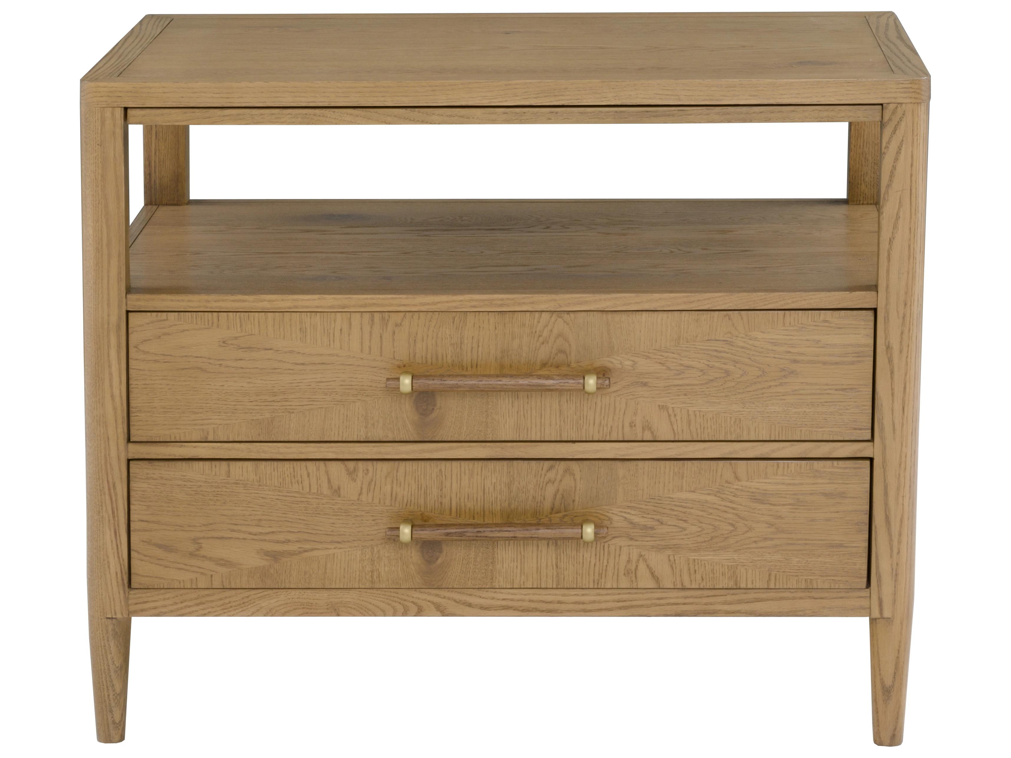 Fairfield Chair Maxwell 2-Drawers Oak Wood Nightstand