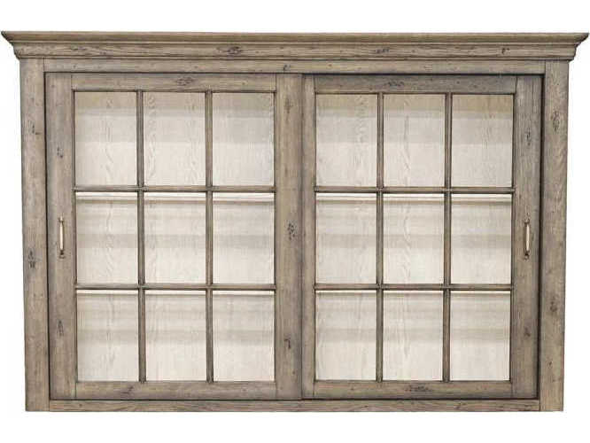 Fairfield Chair Arcadian Oak Wood Burnished Display Cabinet