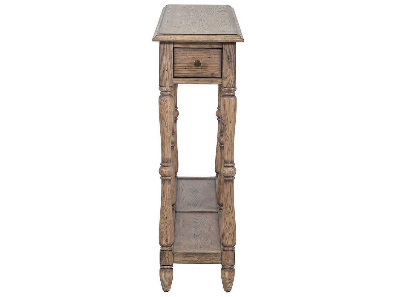 Fairfield Chair Arcadian Rectangular Wood Burnished Oak Console Table