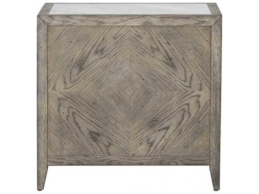Fairfield Chair Arcadian Rectangular Marble Burnished Oak End Table