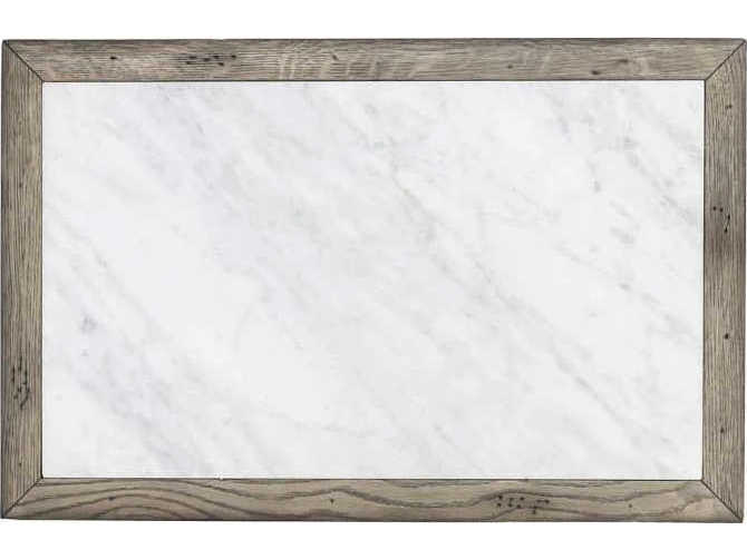 Fairfield Chair Arcadian Rectangular Marble Burnished Oak End Table