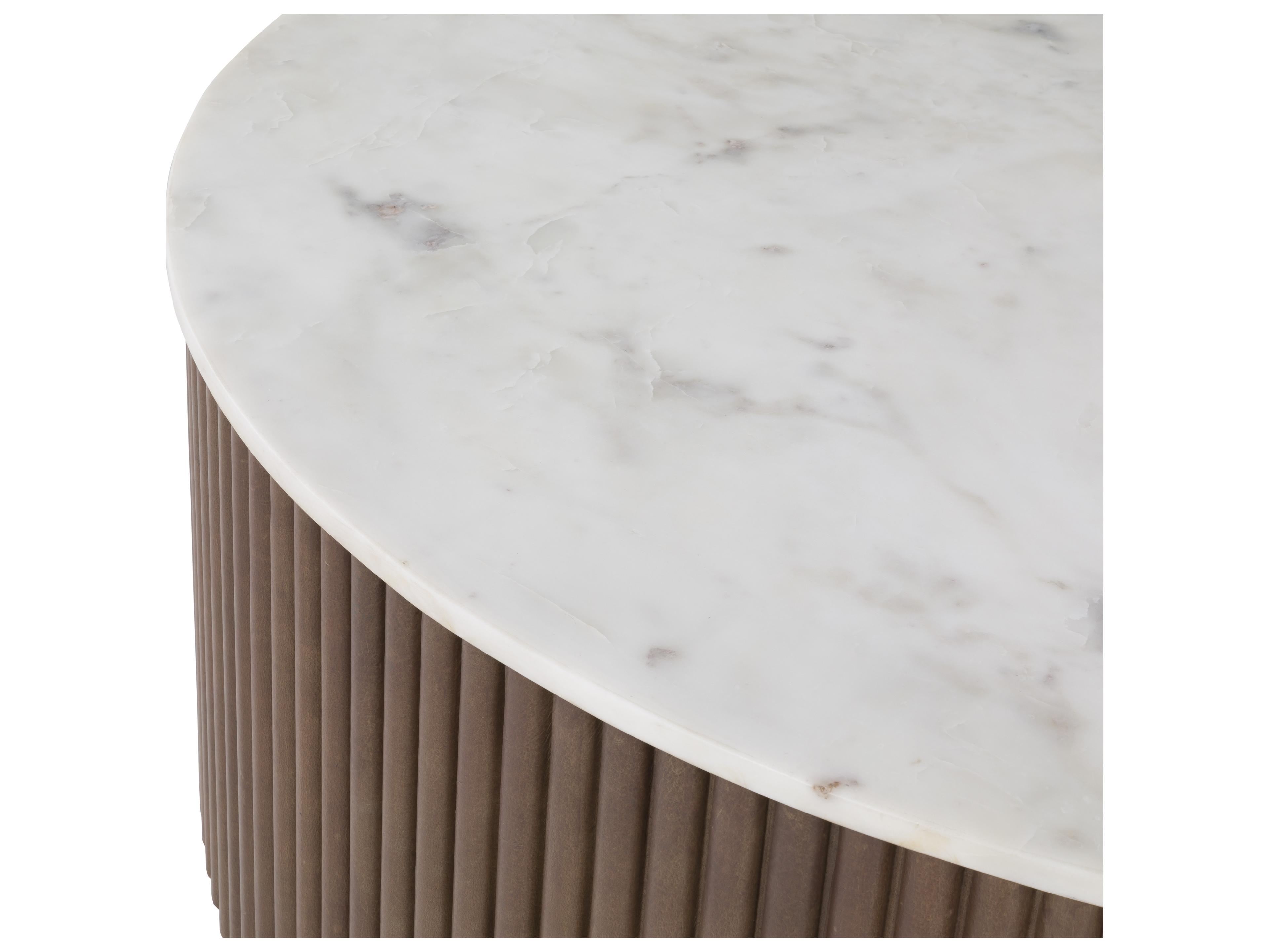 Fairfield Chair Dimitri Round Marble Coffee Table