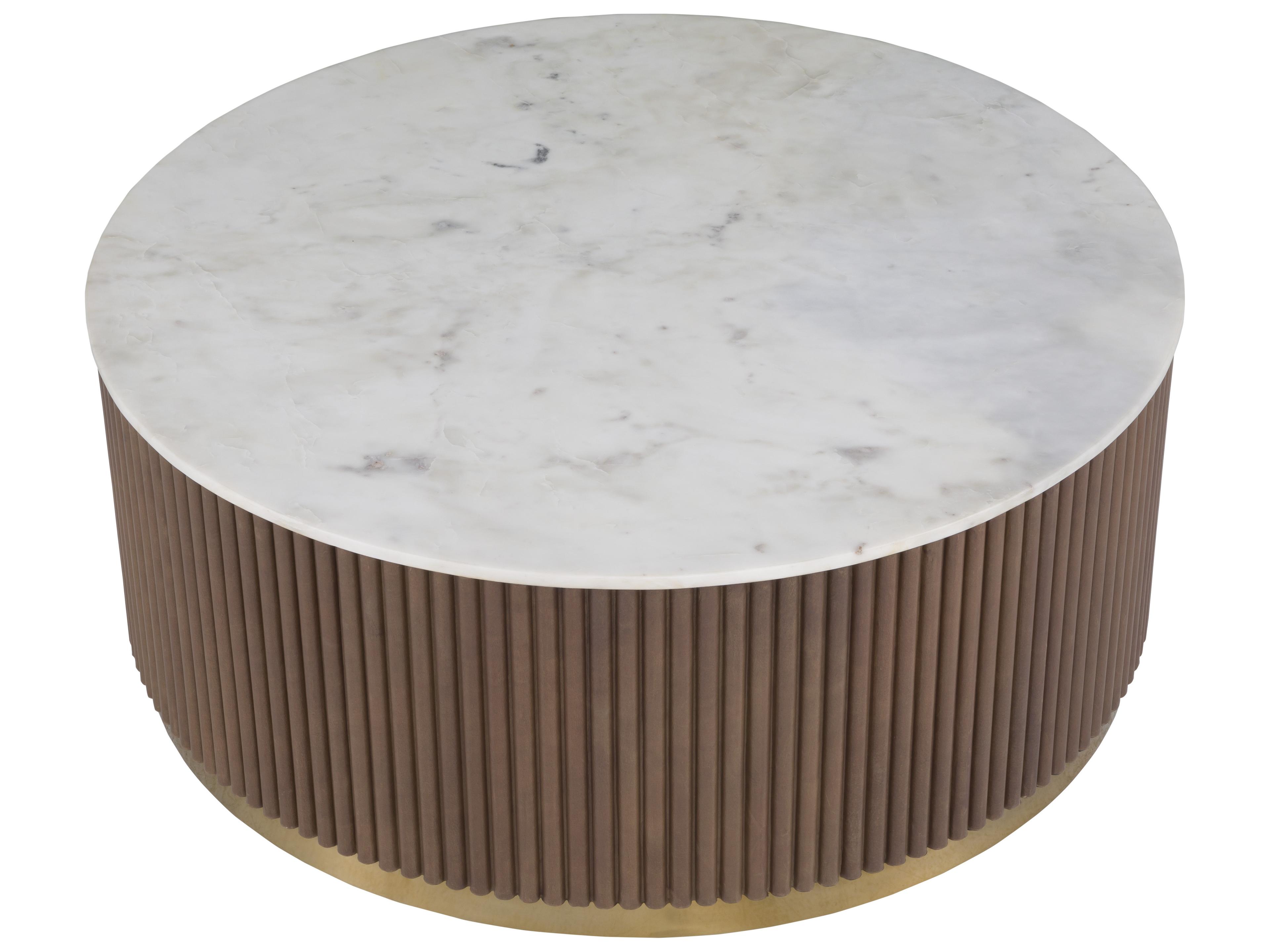 Fairfield Chair Dimitri Round Marble Coffee Table