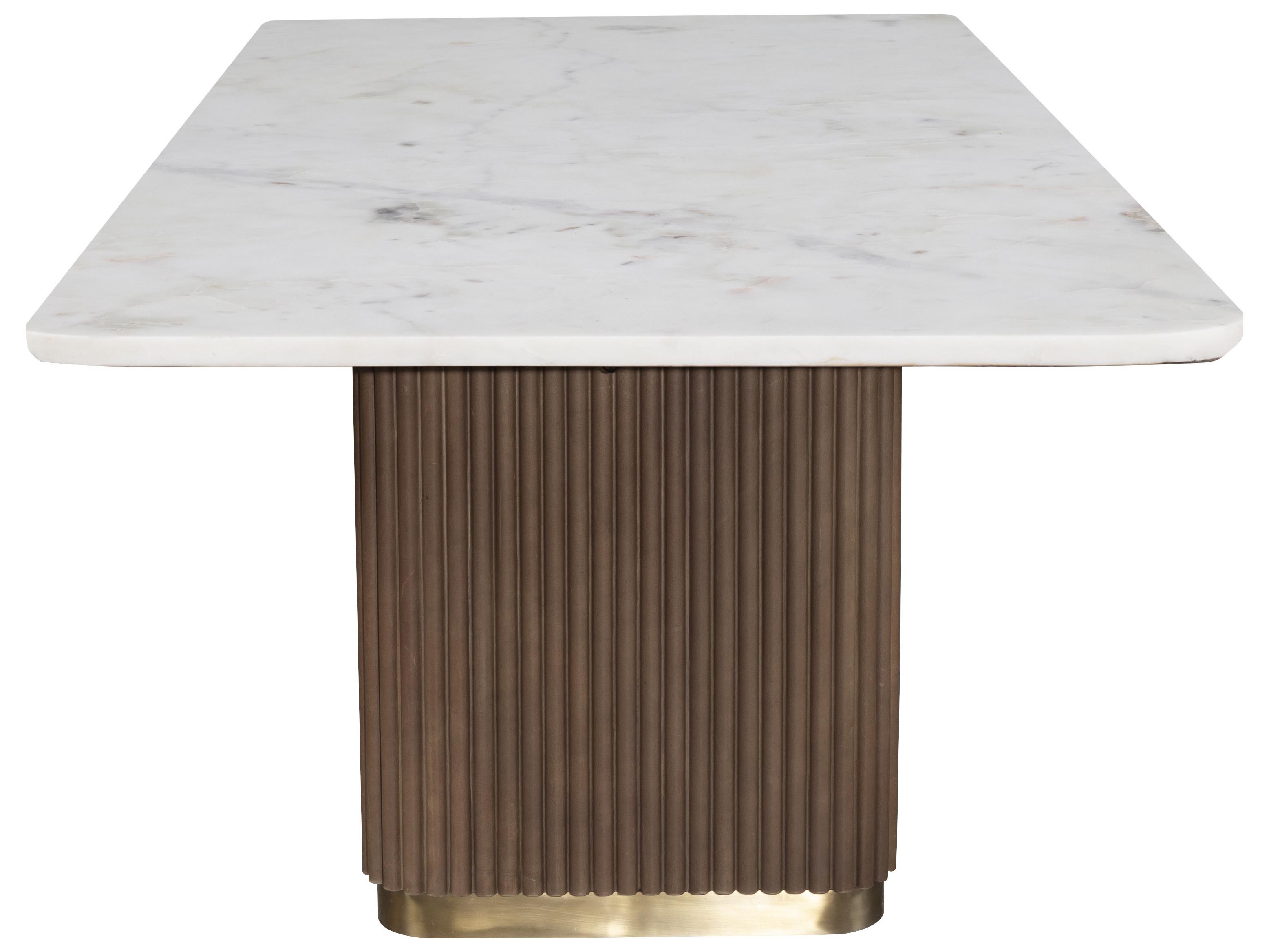 Fairfield Chair Dimitri Rectangular Marble Dining Table