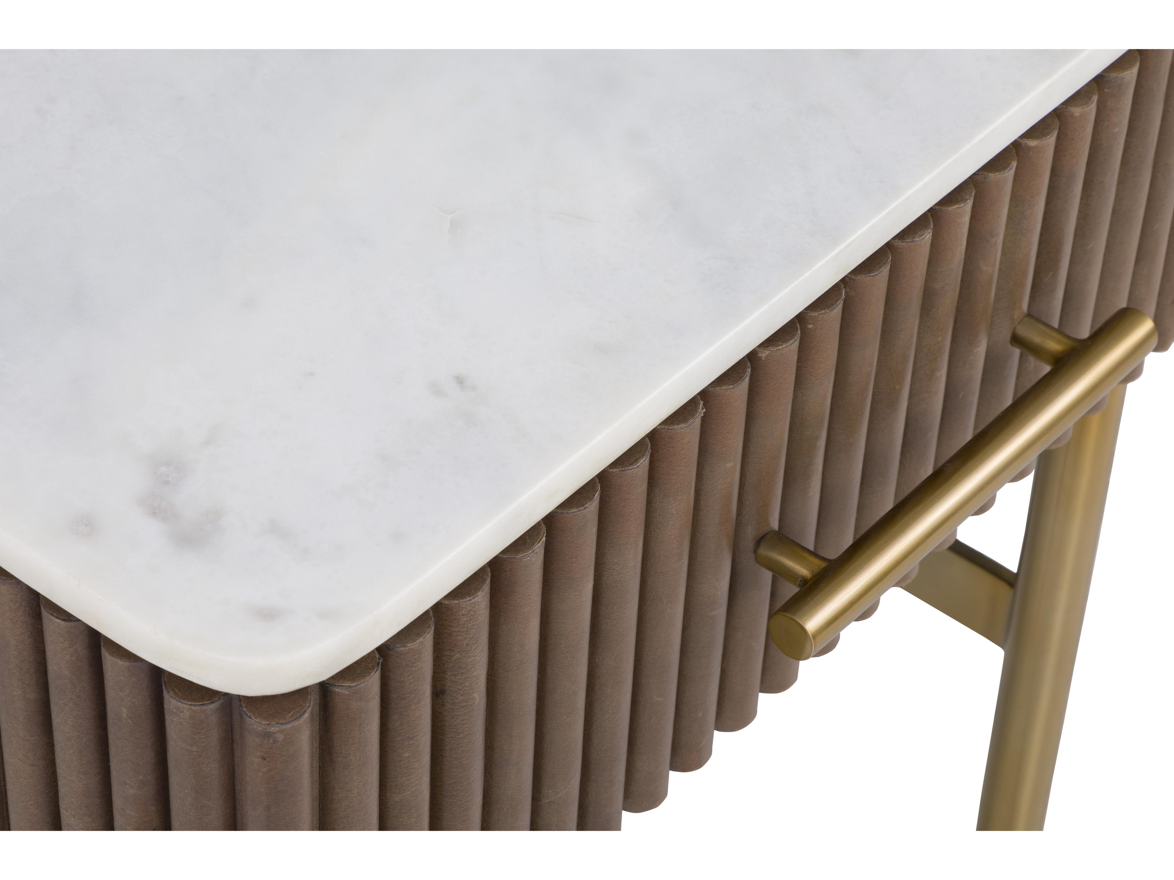 Fairfield Chair Dimitri Rectangular Marble End Table