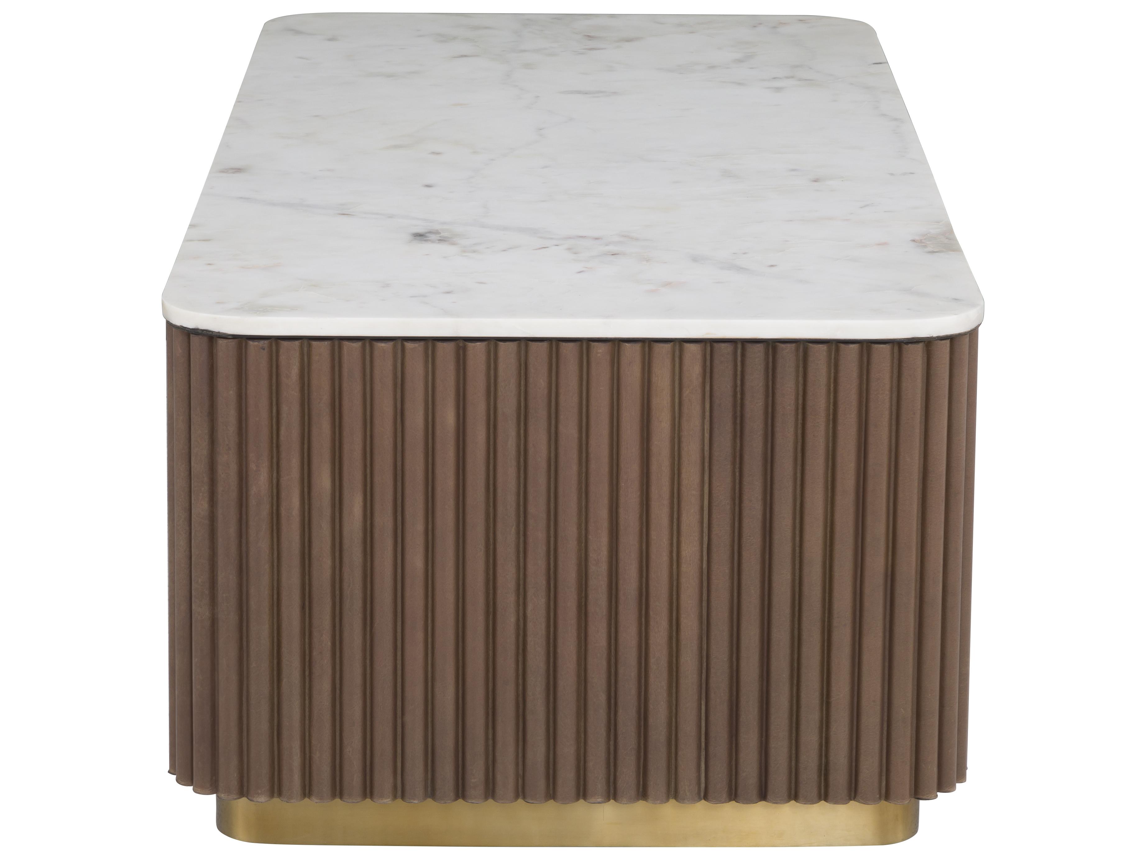 Fairfield Chair Dimitri Rectangular Marble Coffee Table