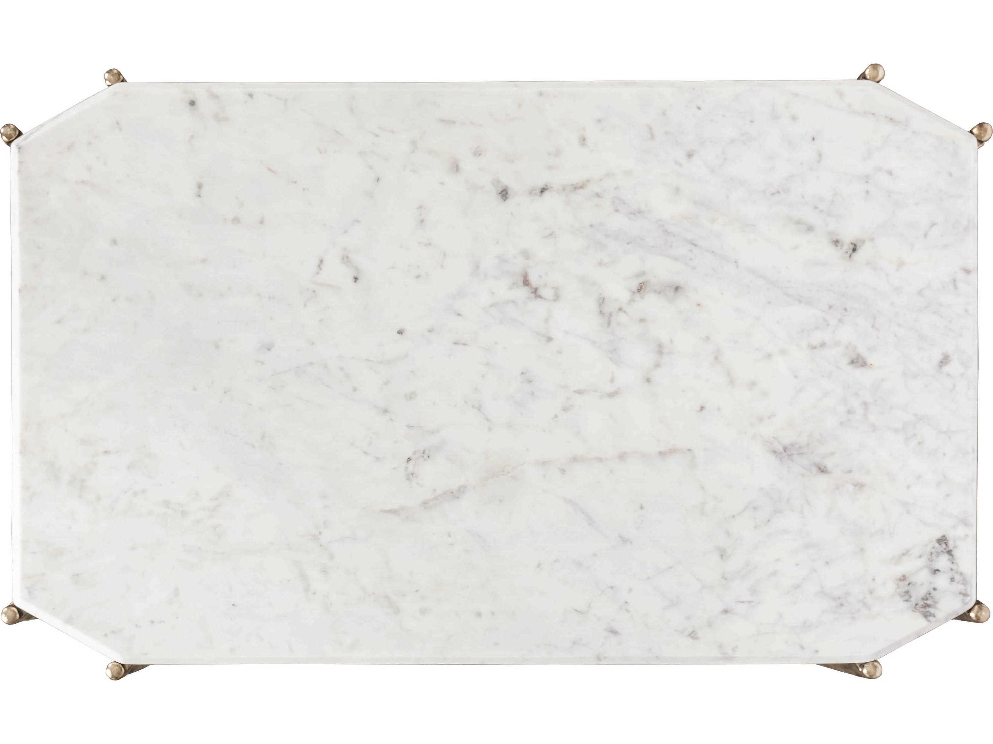 Fairfield Chair Monier Rectangular Stone Antique Gold Coffee Table