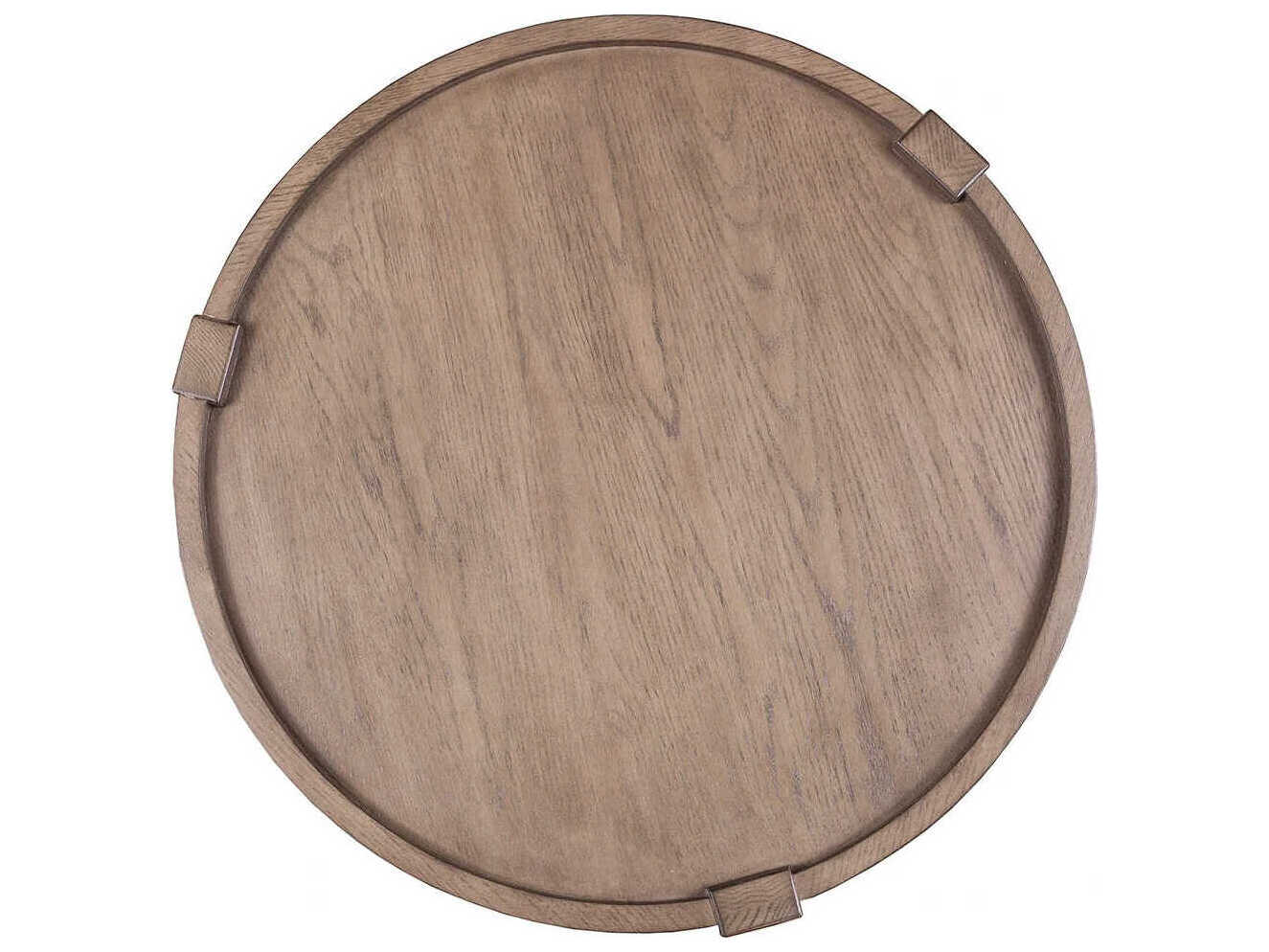 Fairfield Chair Monogram Round Wood French Oak End Table