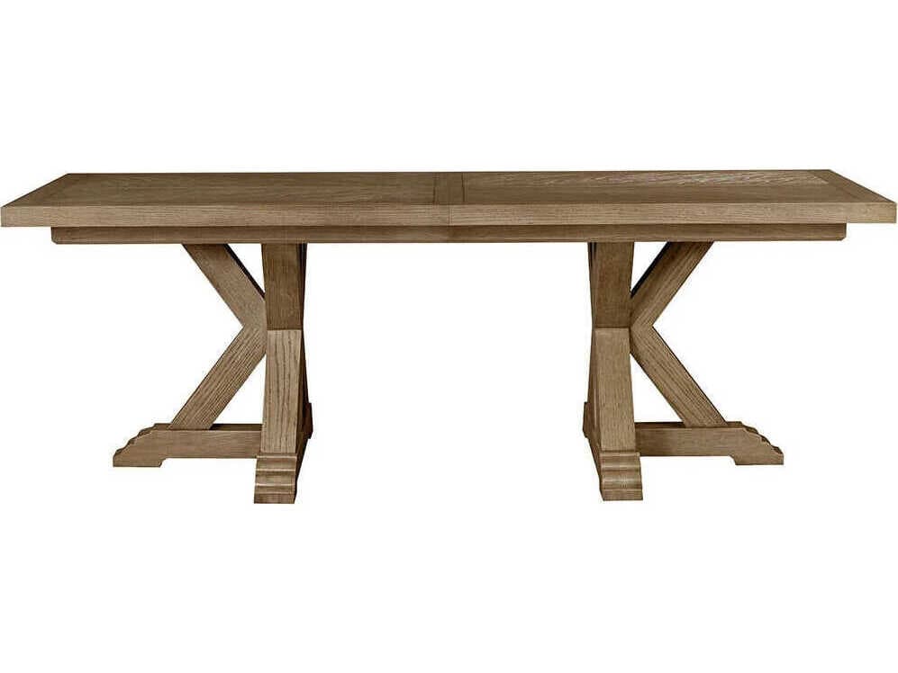 Fairfield Chair Monogram Rectangular Wood French Oak Dining Table