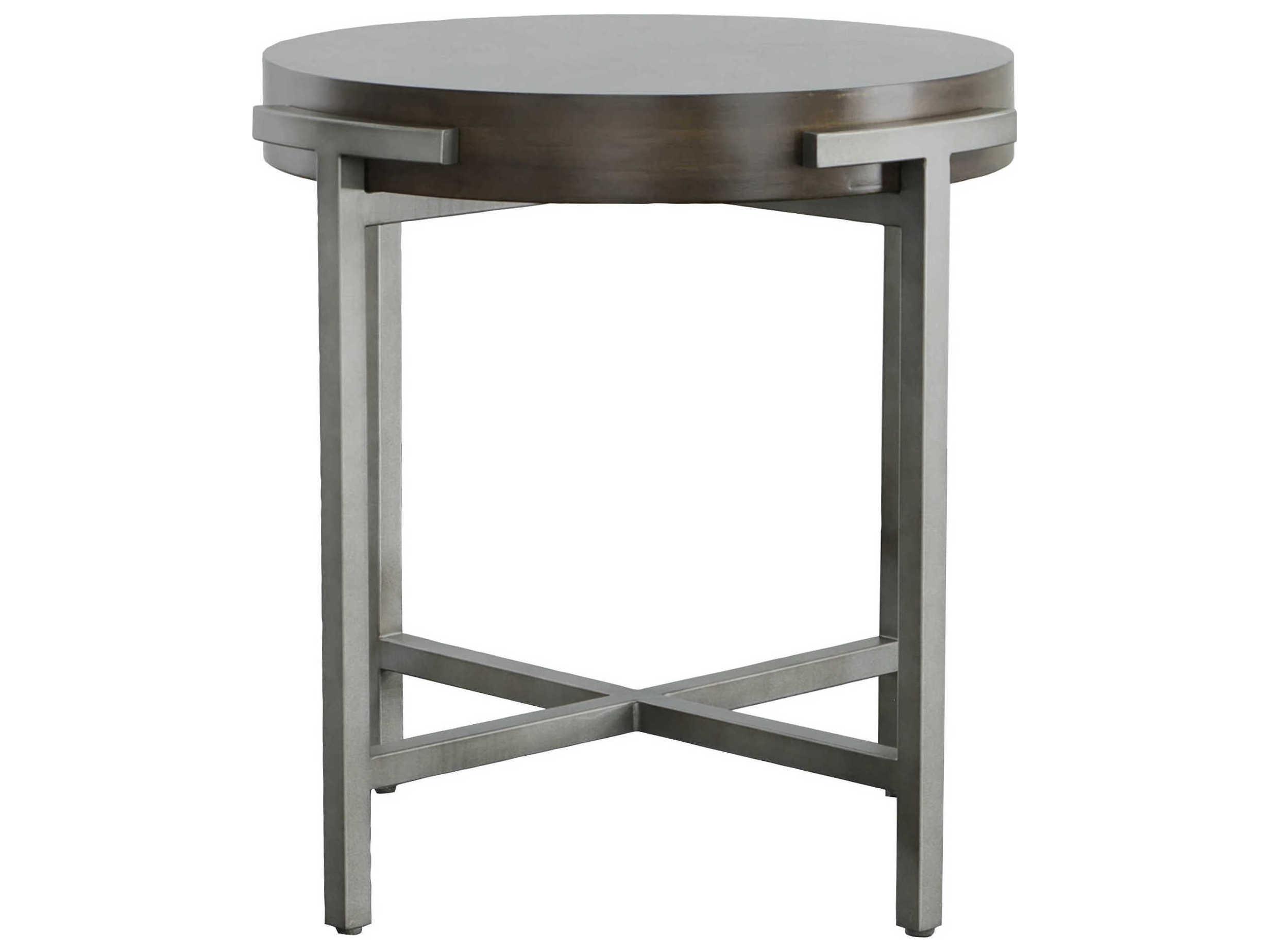 Fairfield Chair West Camden Round Wood Tahitian Pearl End Table