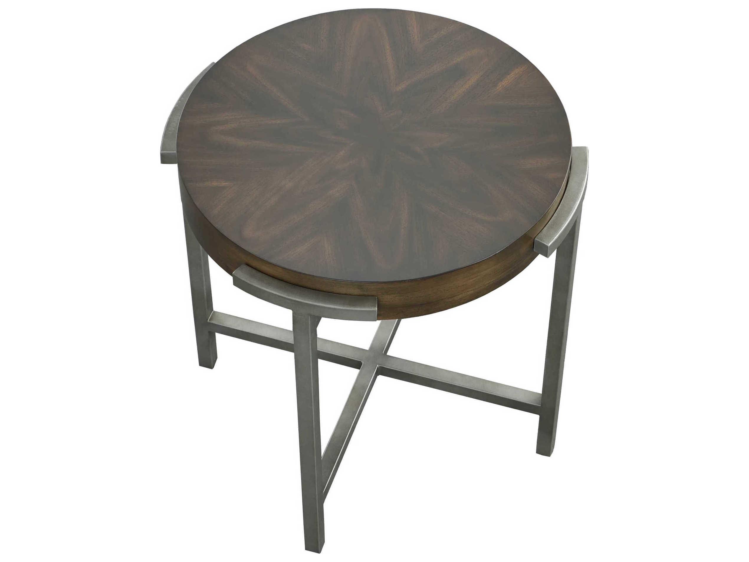 Fairfield Chair West Camden Round Wood Tahitian Pearl End Table