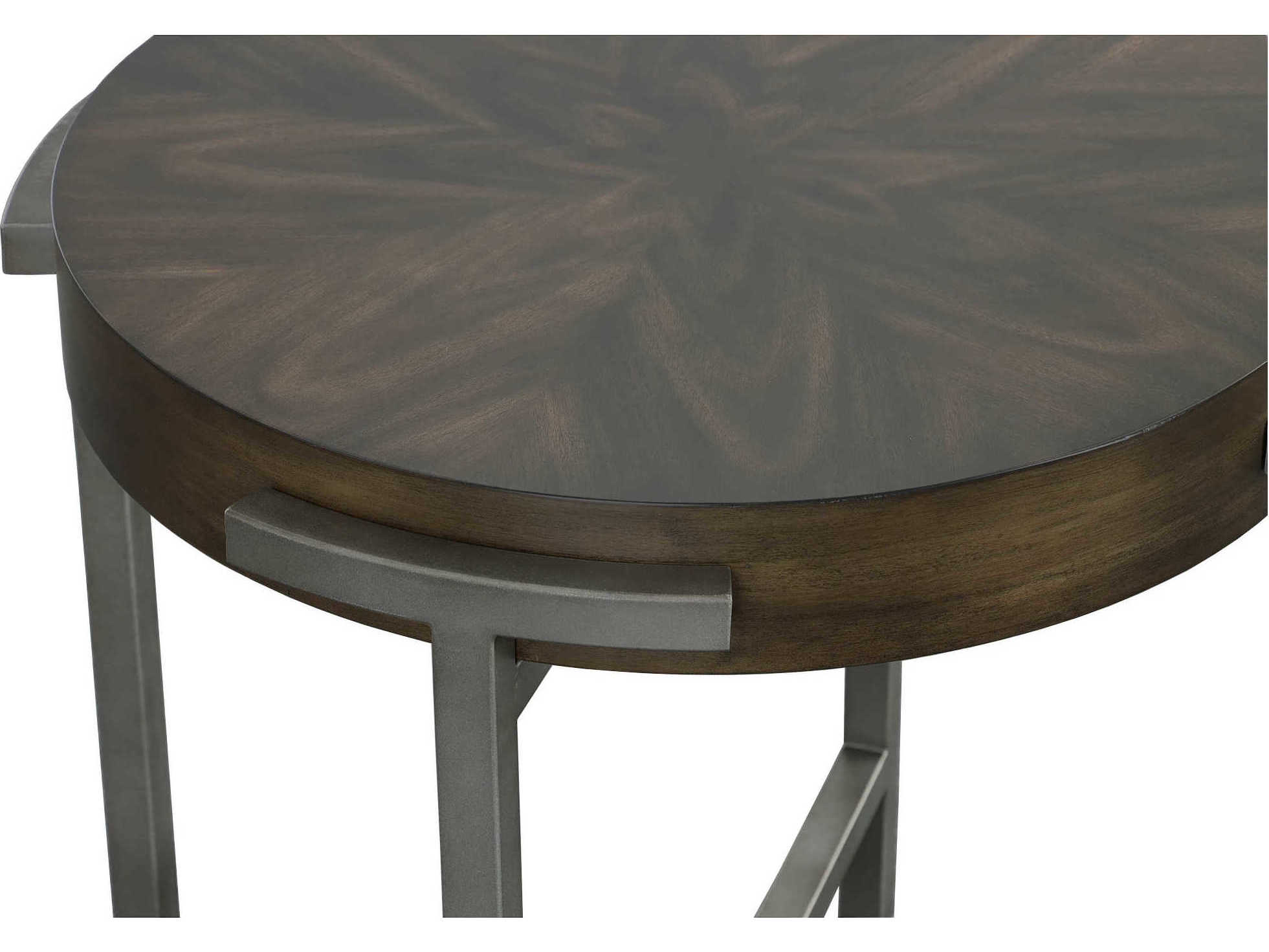 Fairfield Chair West Camden Round Wood Tahitian Pearl End Table