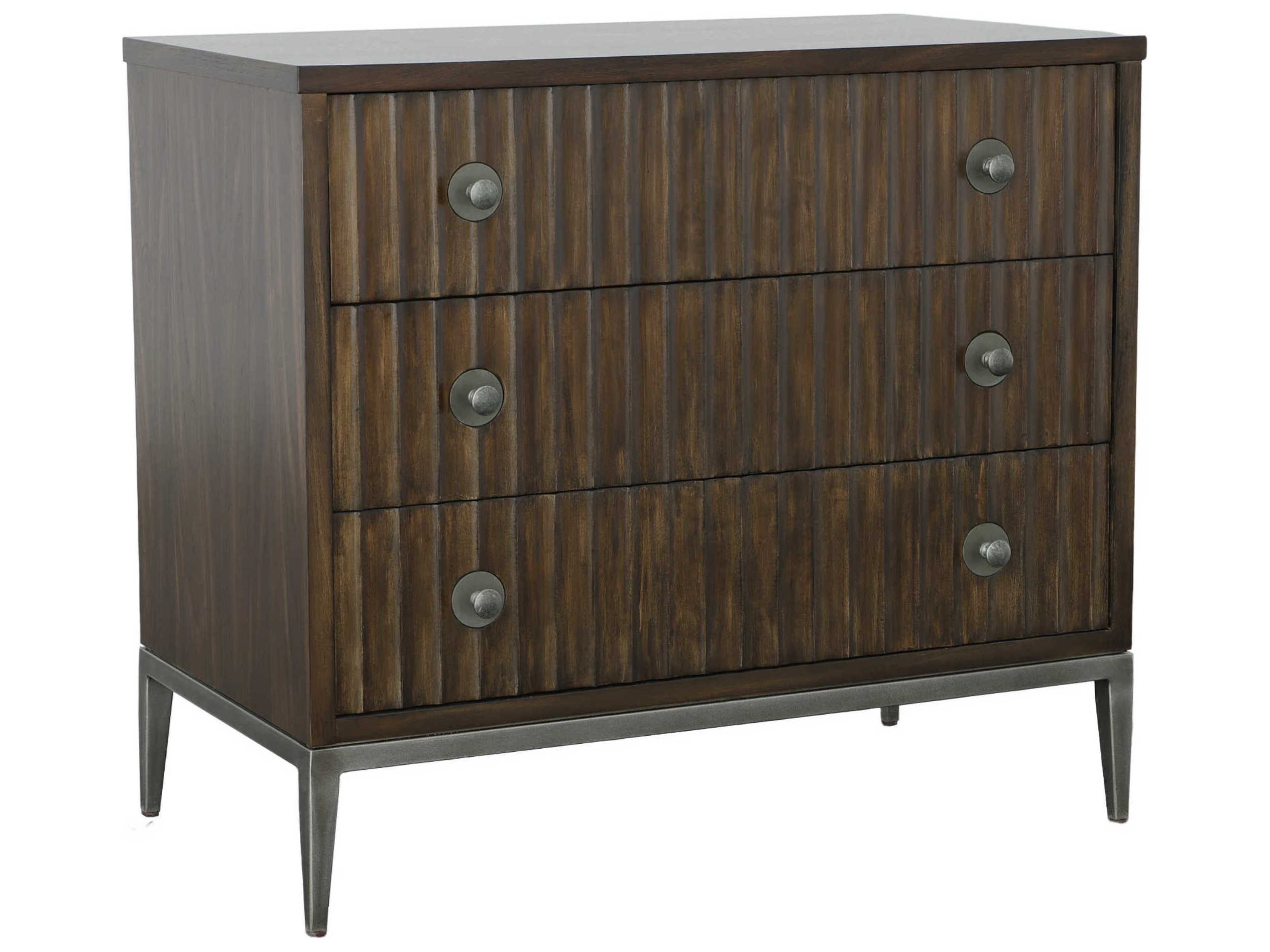 Fairfield Chair West Camden Tahitian Pearl Brown Walnut Wood Accent Chest
