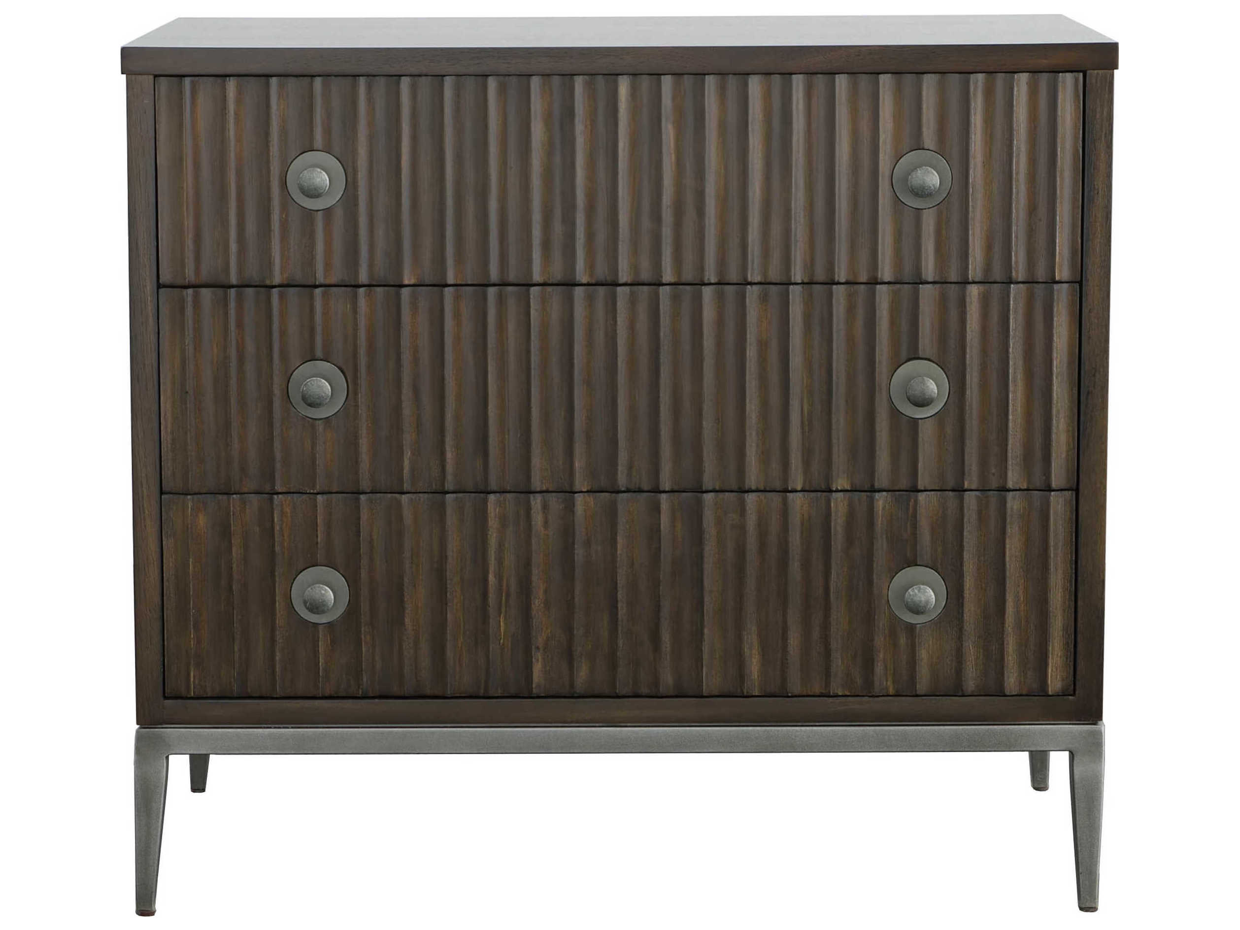 Fairfield Chair West Camden Tahitian Pearl Brown Walnut Wood Accent Chest