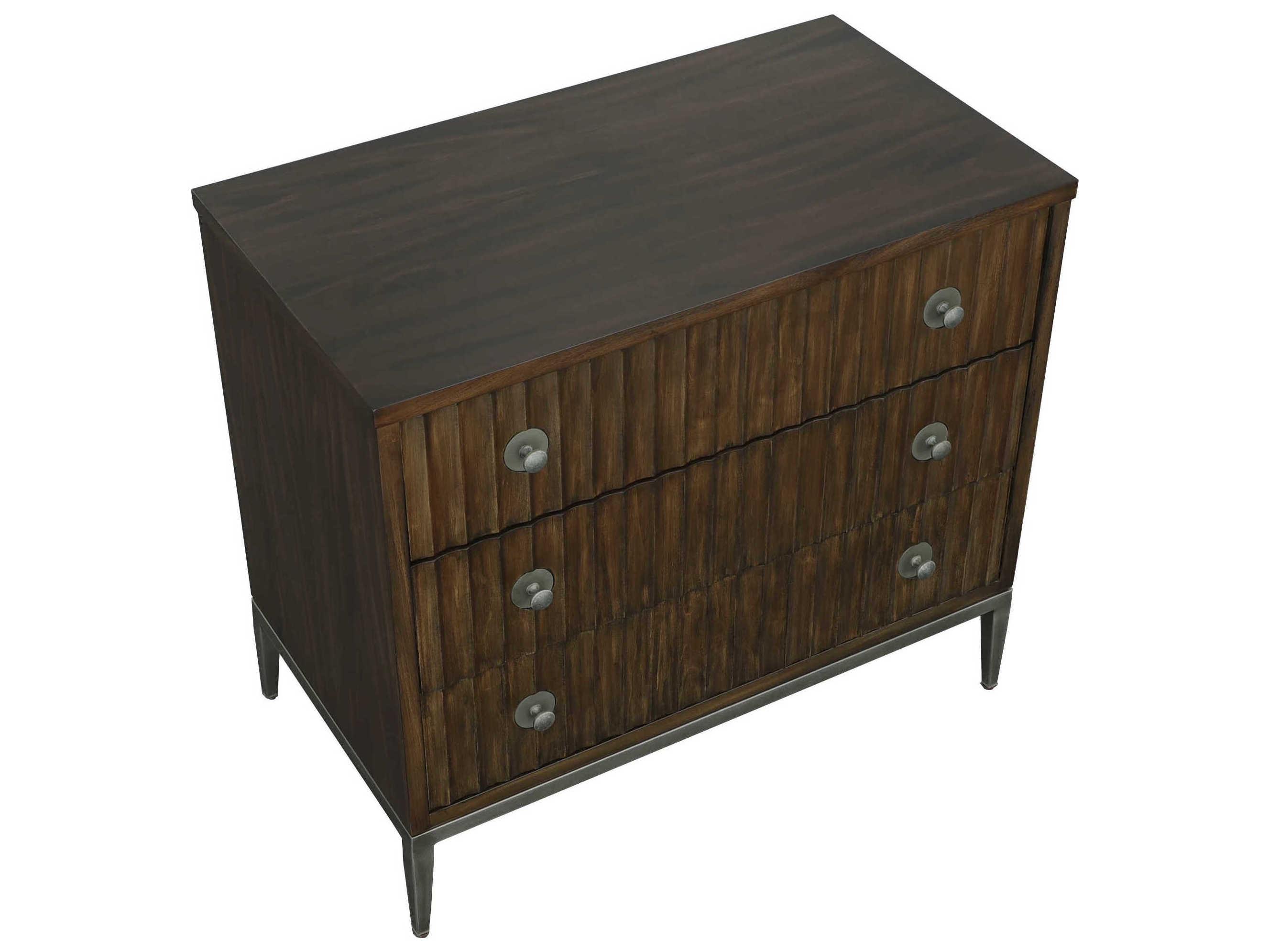 Fairfield Chair West Camden Tahitian Pearl Brown Walnut Wood Accent Chest