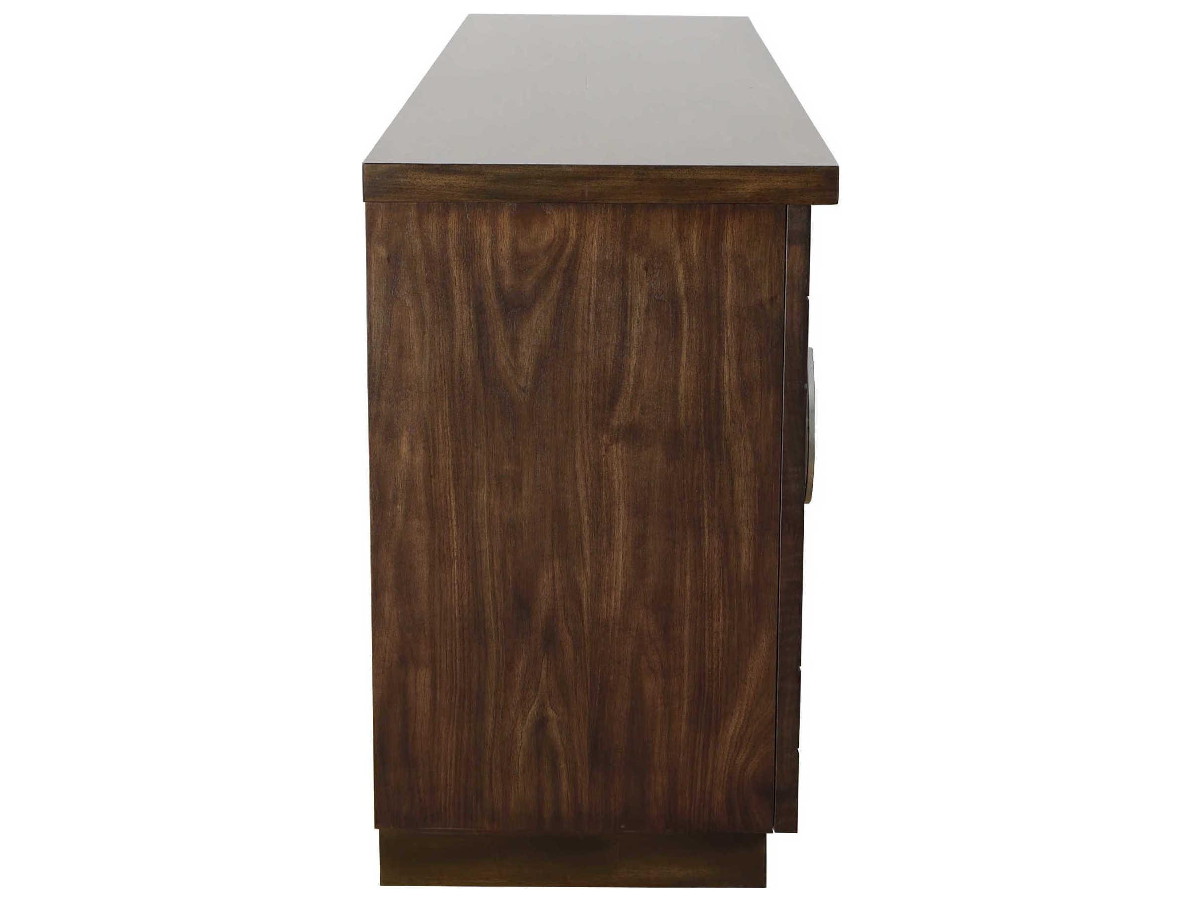 Fairfield Chair West Camden 78" Walnut Wood Tahitian Pearl Credenza Sideboard