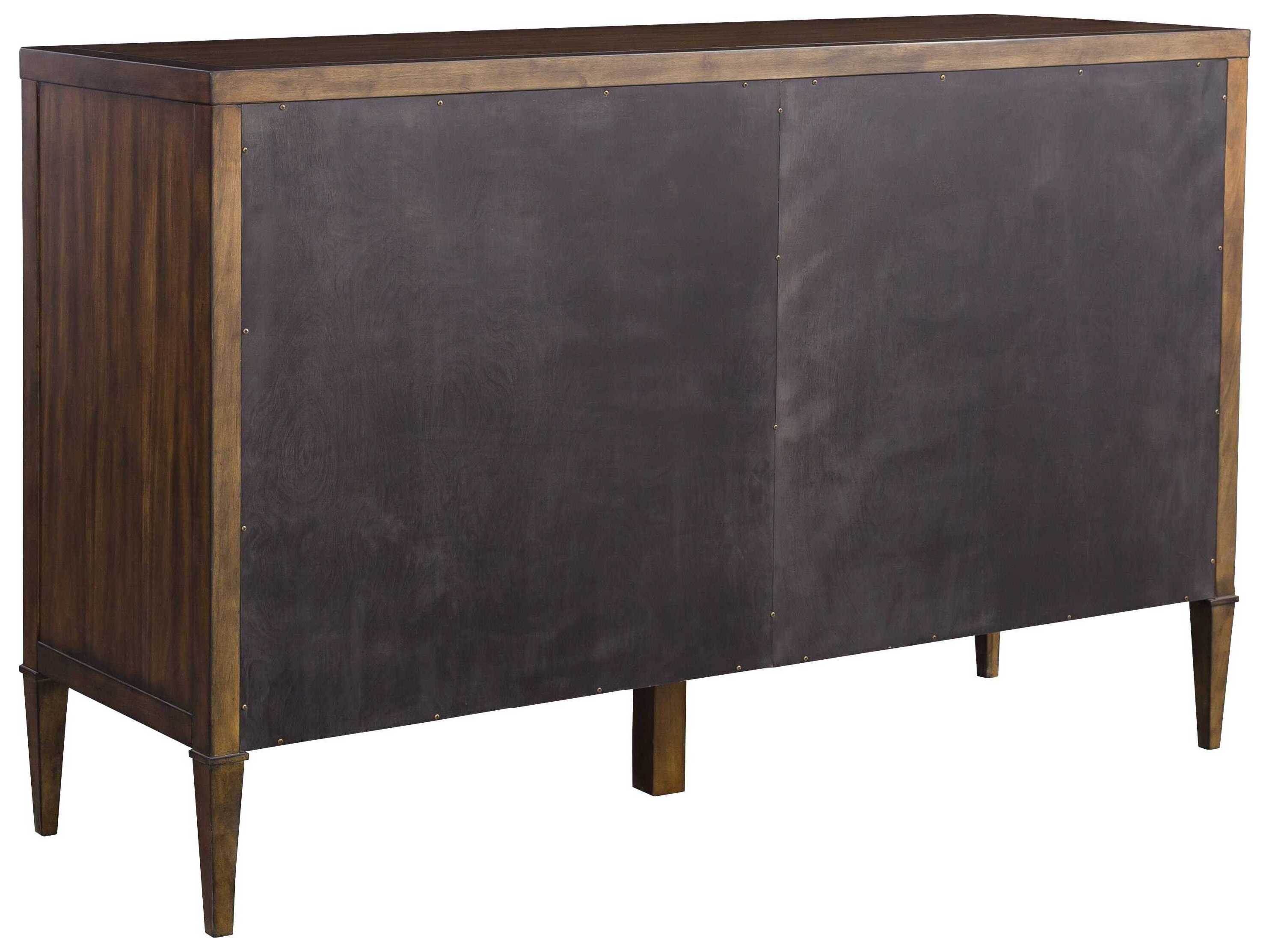 Fairfield Chair West Camden 6-Drawers Brown Walnut Wood Double Dresser