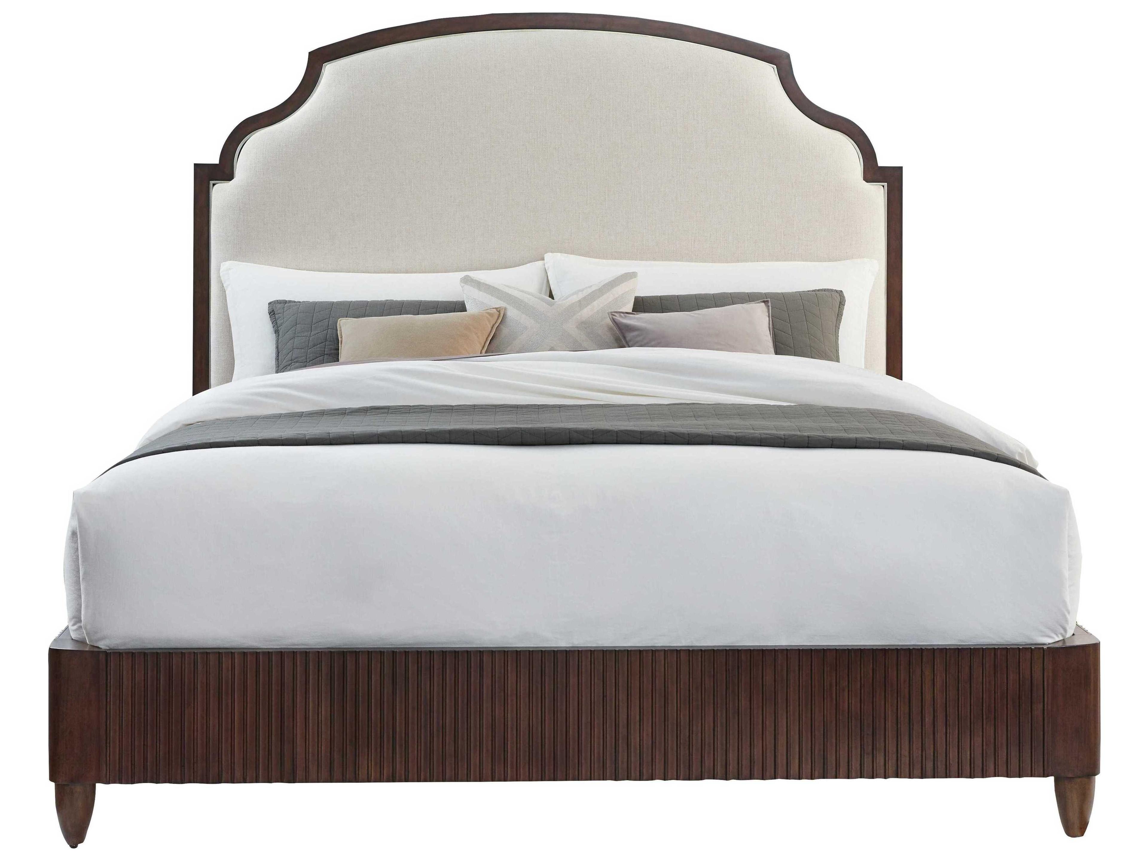 Fairfield Chair West Camden Tahitian Pearl Beige Walnut Wood King Platform Bed