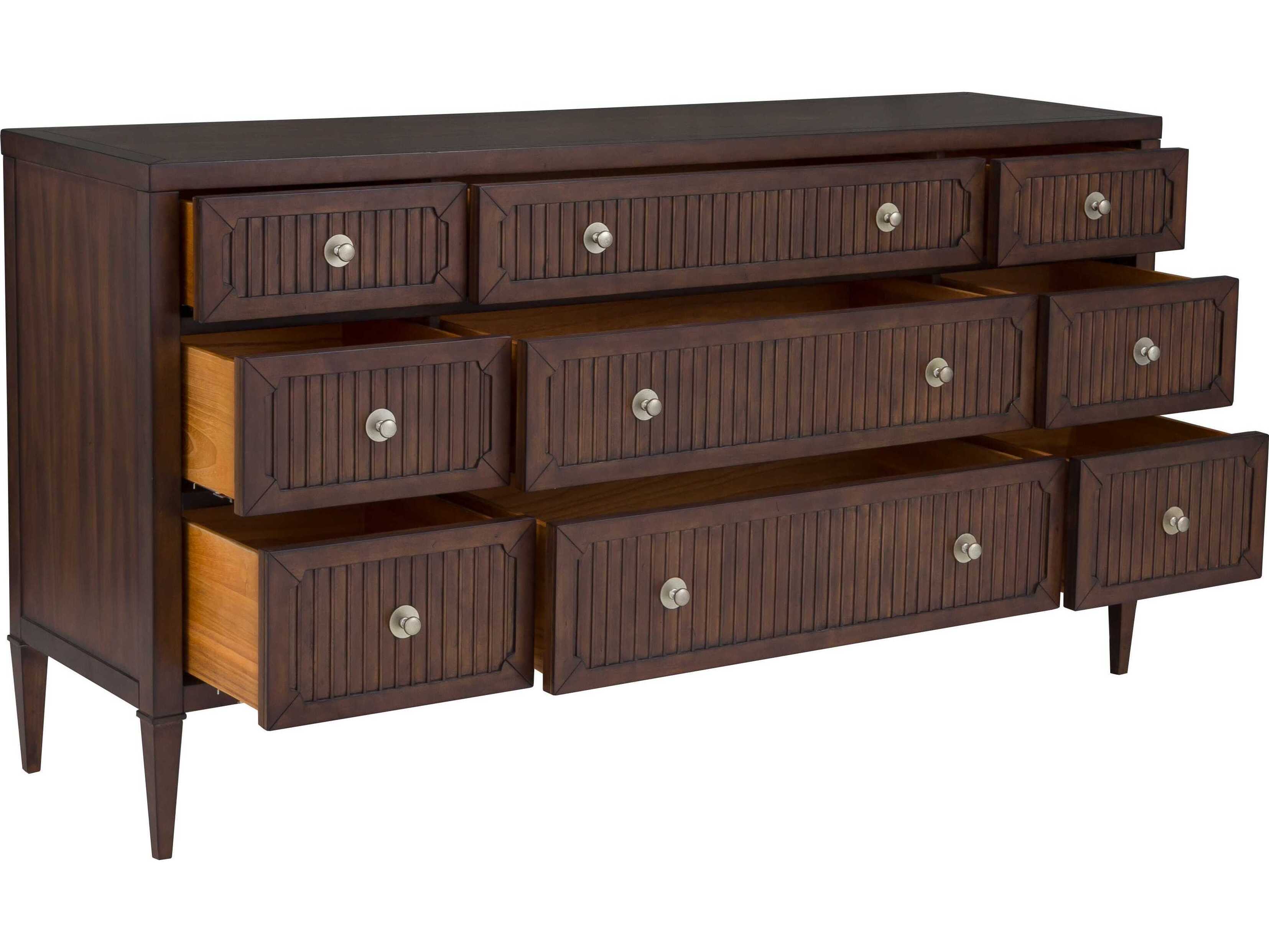 Fairfield Chair West Camden Brown Walnut Wood Dresser