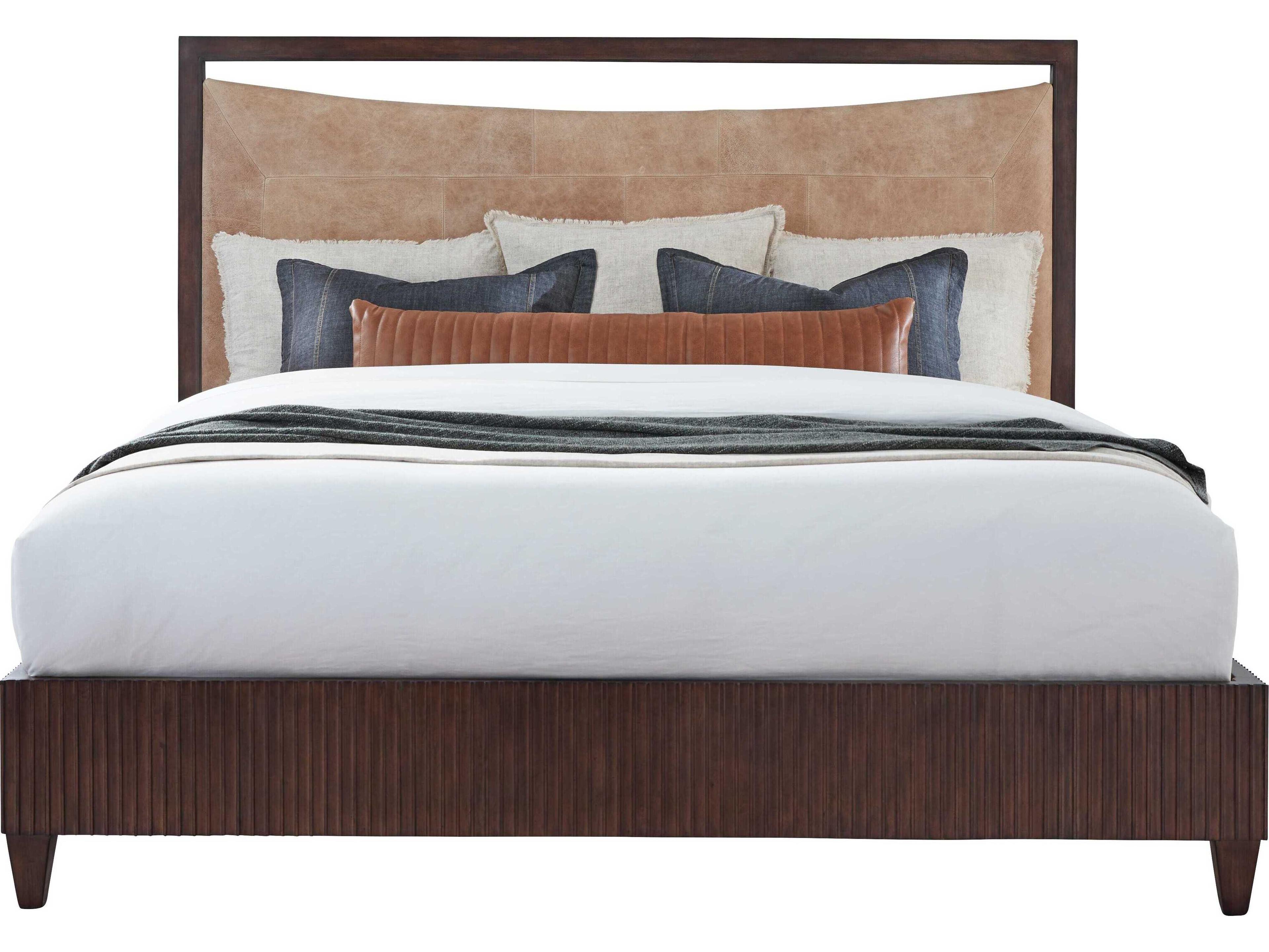 Fairfield Chair West Camden Tahitian Pearl Brown Walnut Wood Queen Platform Bed