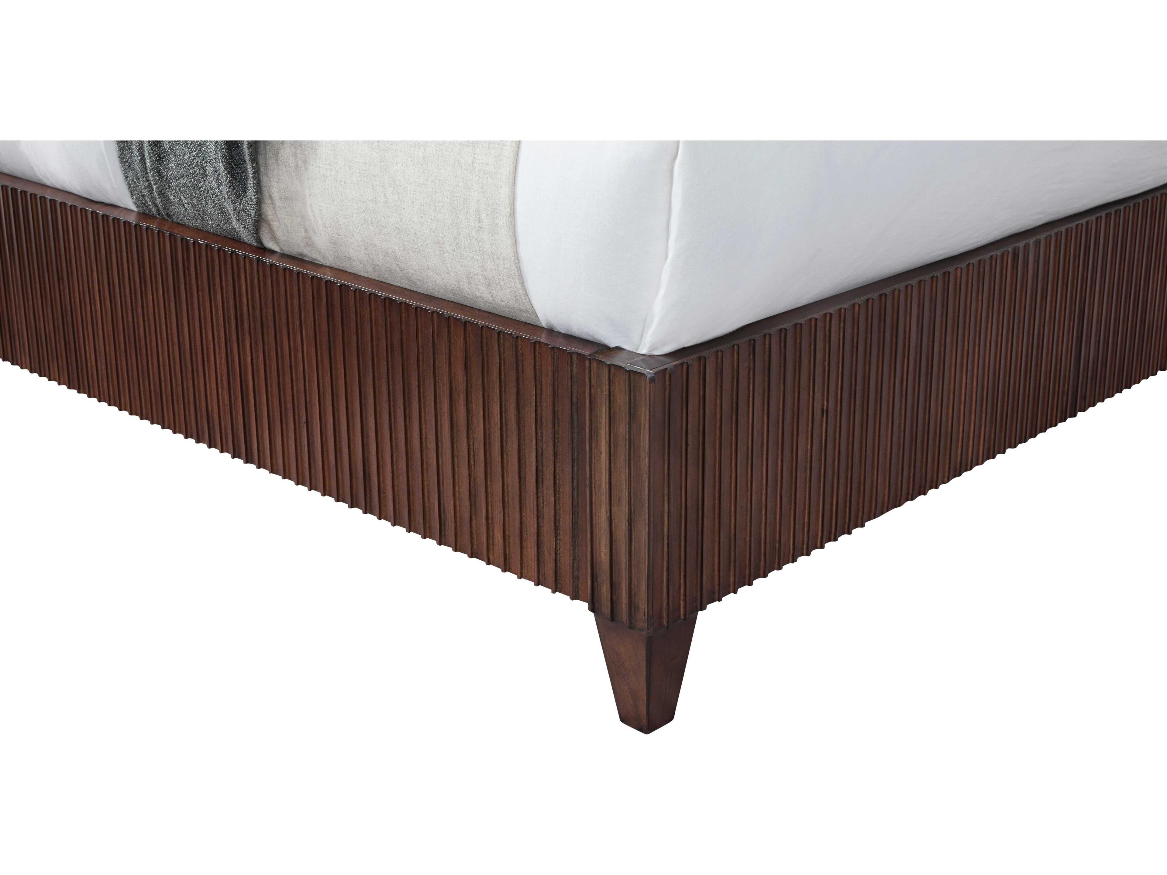 Fairfield Chair West Camden Tahitian Pearl White Walnut Wood Queen Platform Bed