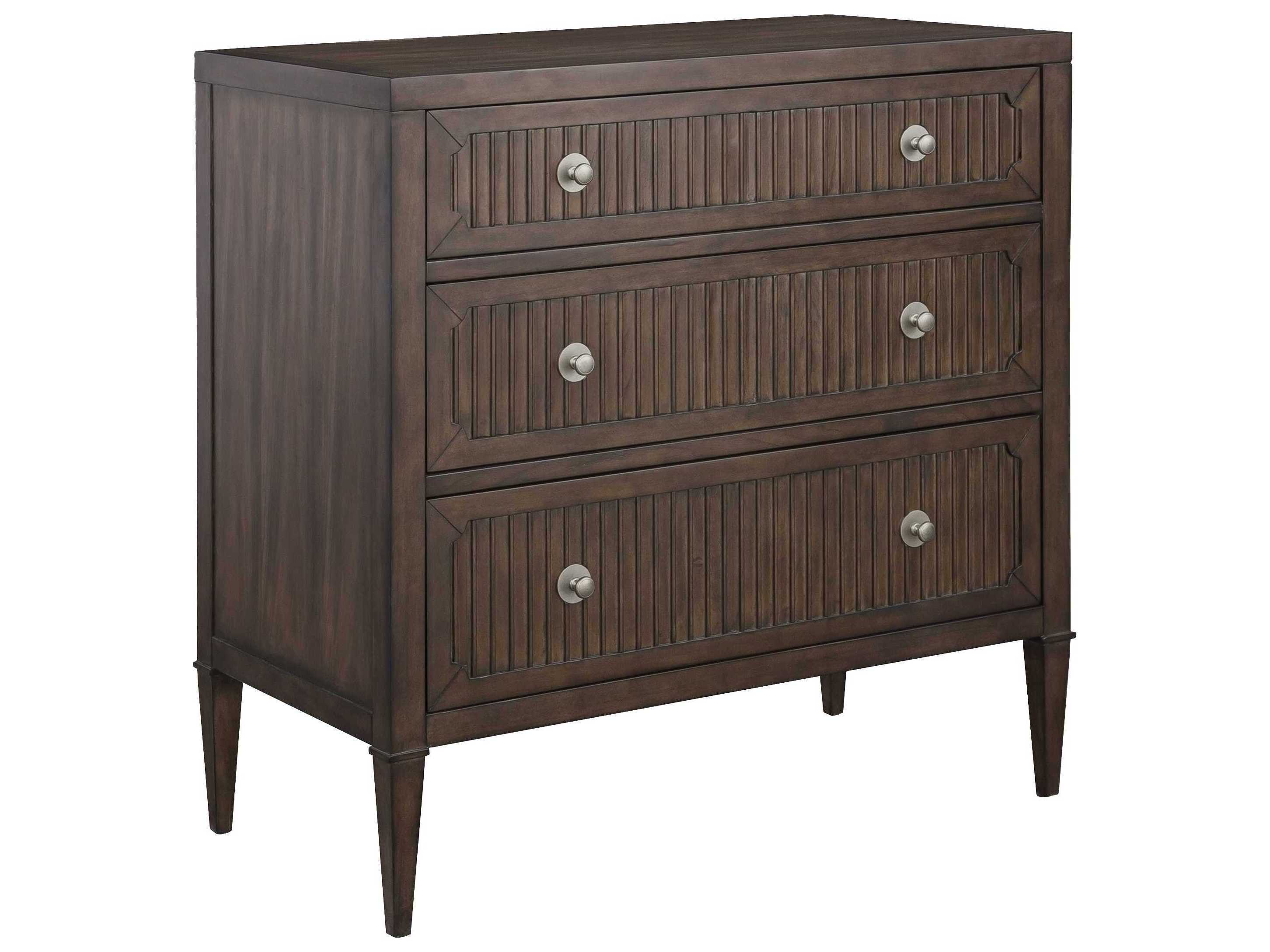 Fairfield Chair West Camden Tahitian Pearl Brown Walnut Wood Accent Chest