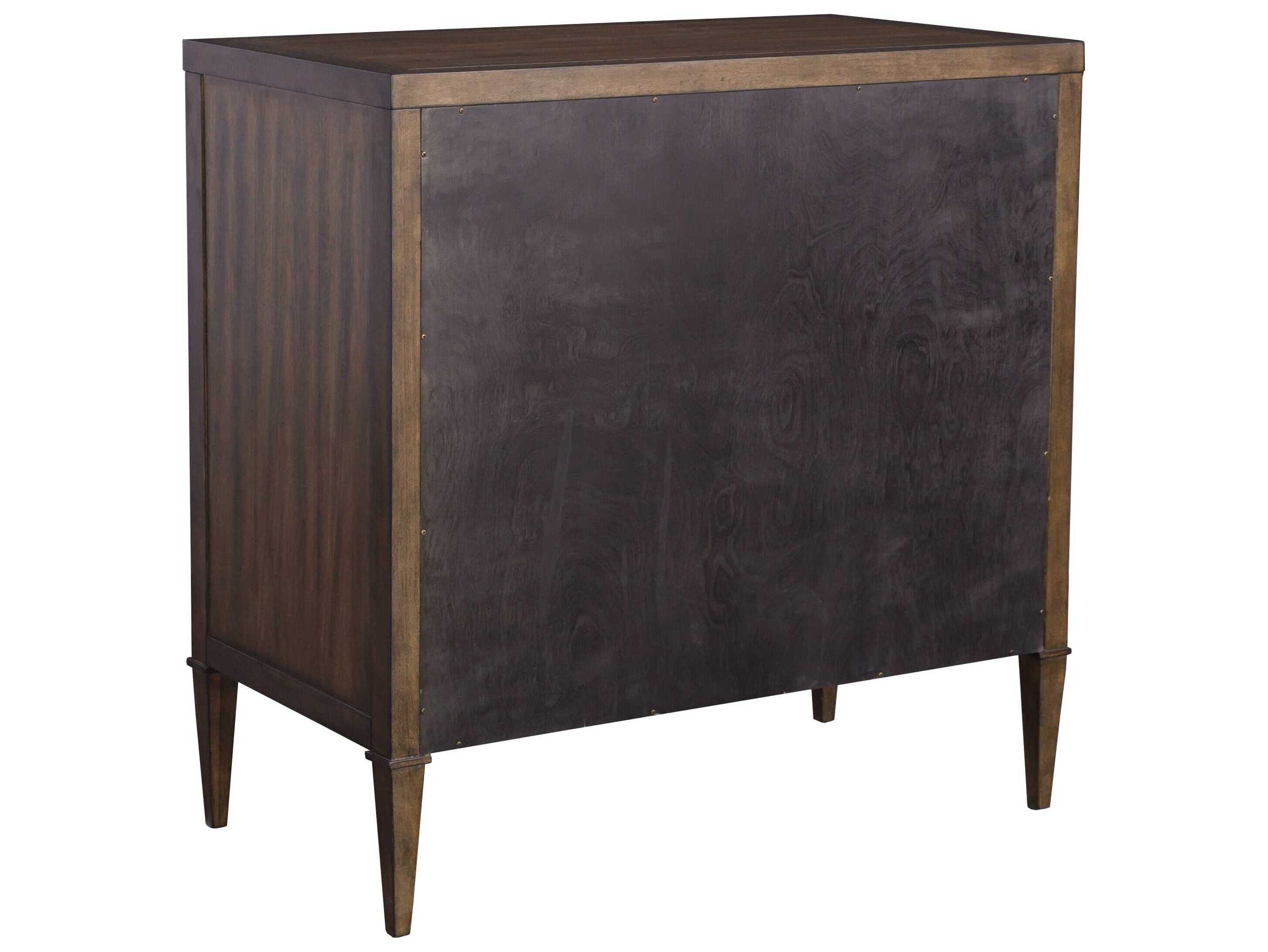 Fairfield Chair West Camden Tahitian Pearl Brown Walnut Wood Accent Chest