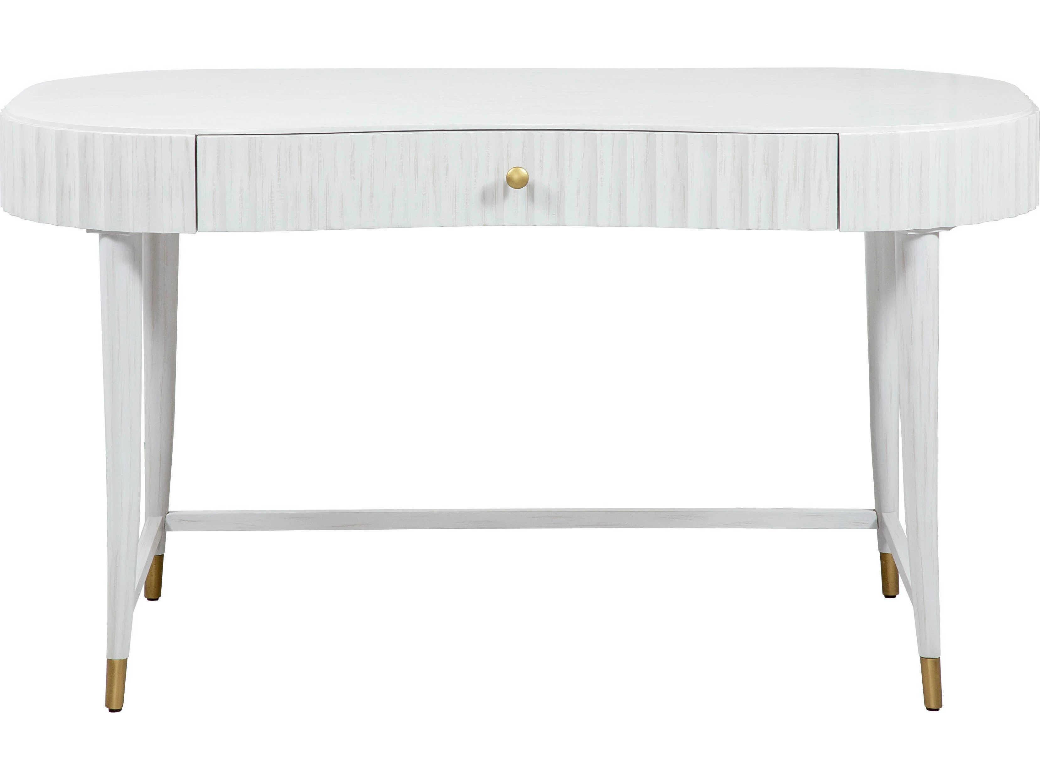 Fairfield Chair East Camden Pearl White Poplar Wood Writing Desk