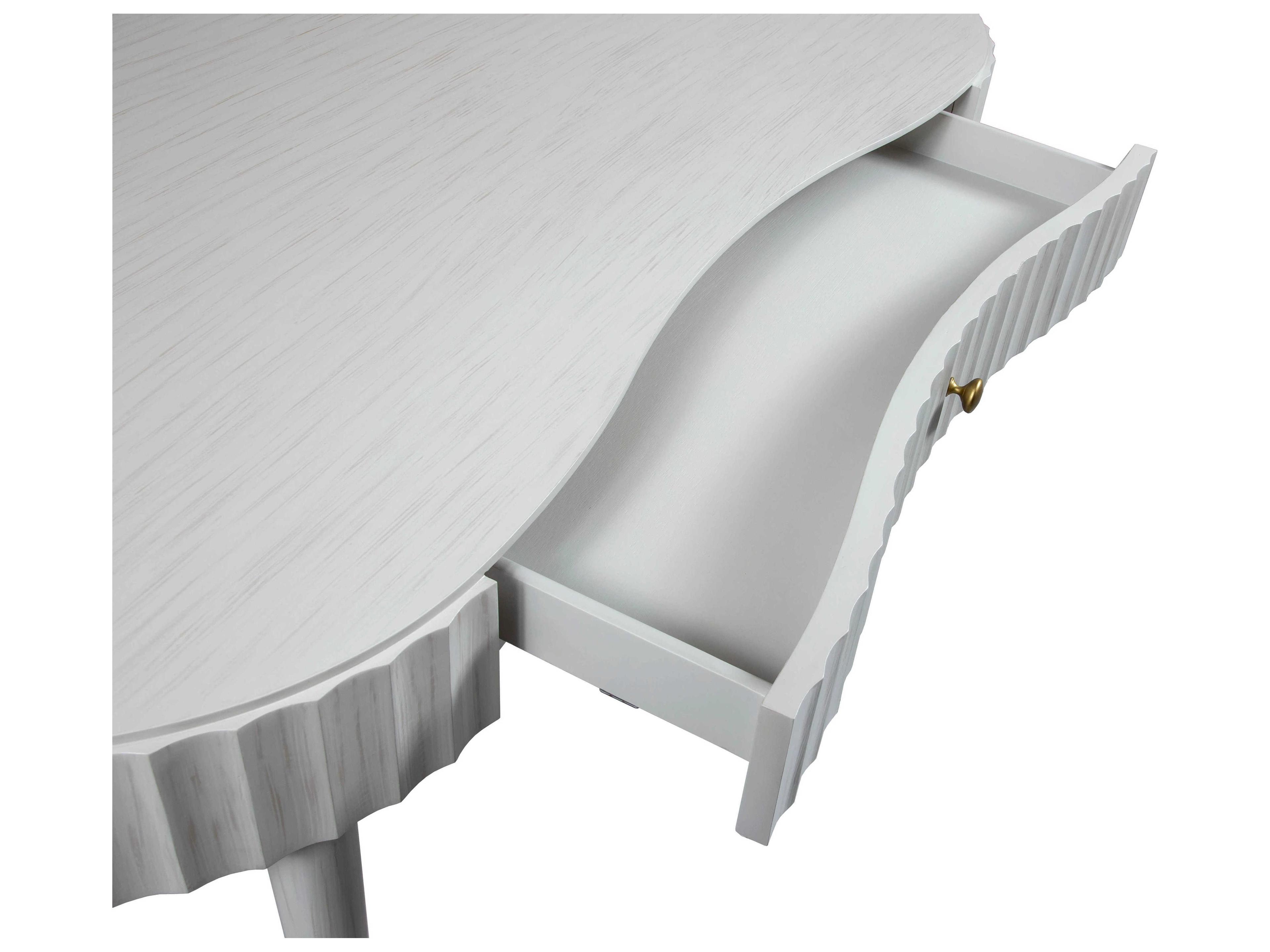 Fairfield Chair East Camden Pearl White Poplar Wood Writing Desk