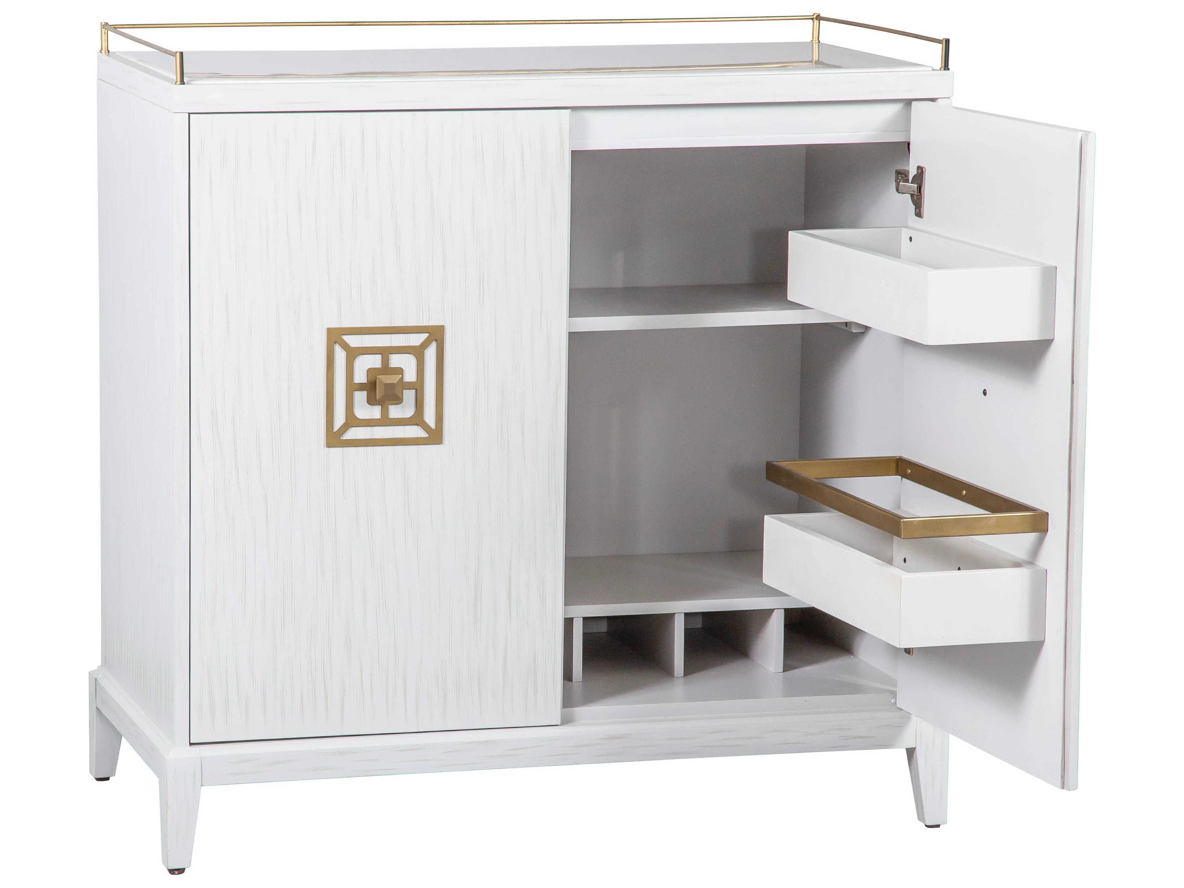 Fairfield Chair East Camden Brass Poplar Wood Pearl Bar Cabinet