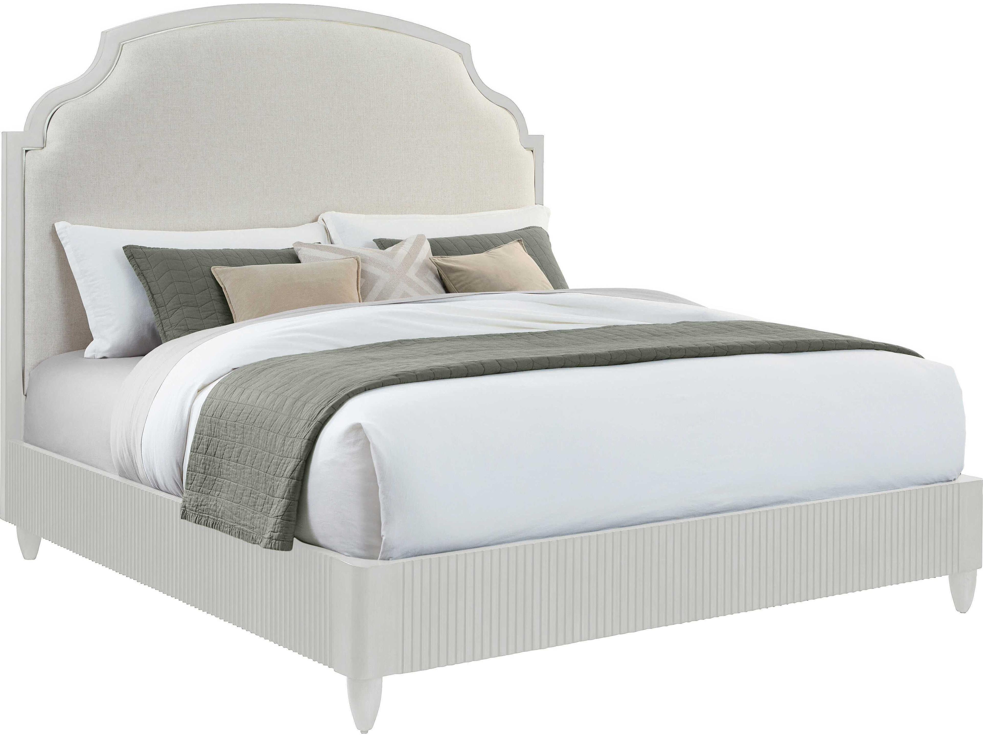 Fairfield Chair East Camden Pearl White Poplar Wood King Platform Bed