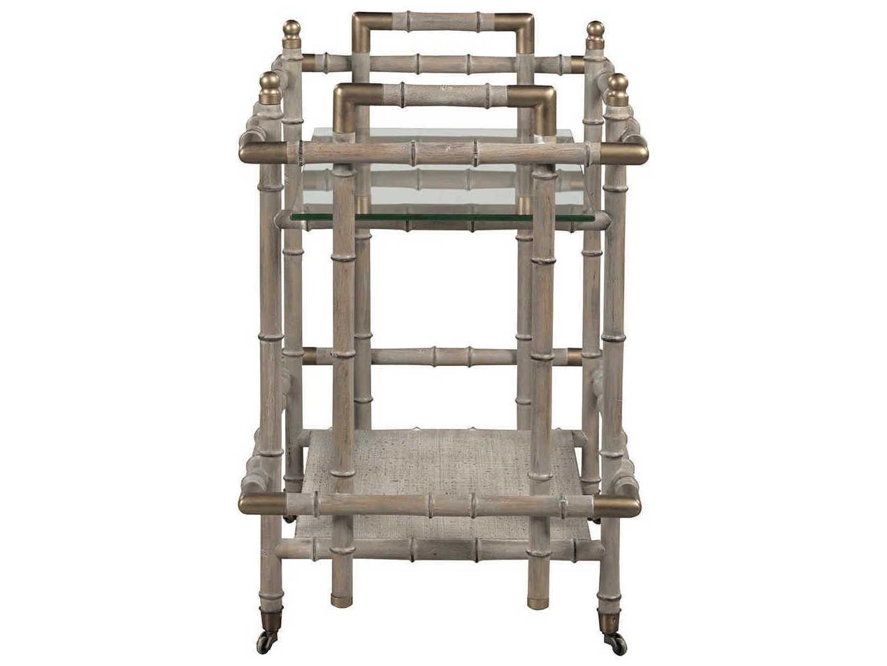 Fairfield Chair Temperate Grove Glass White Sanibel Bar Cart