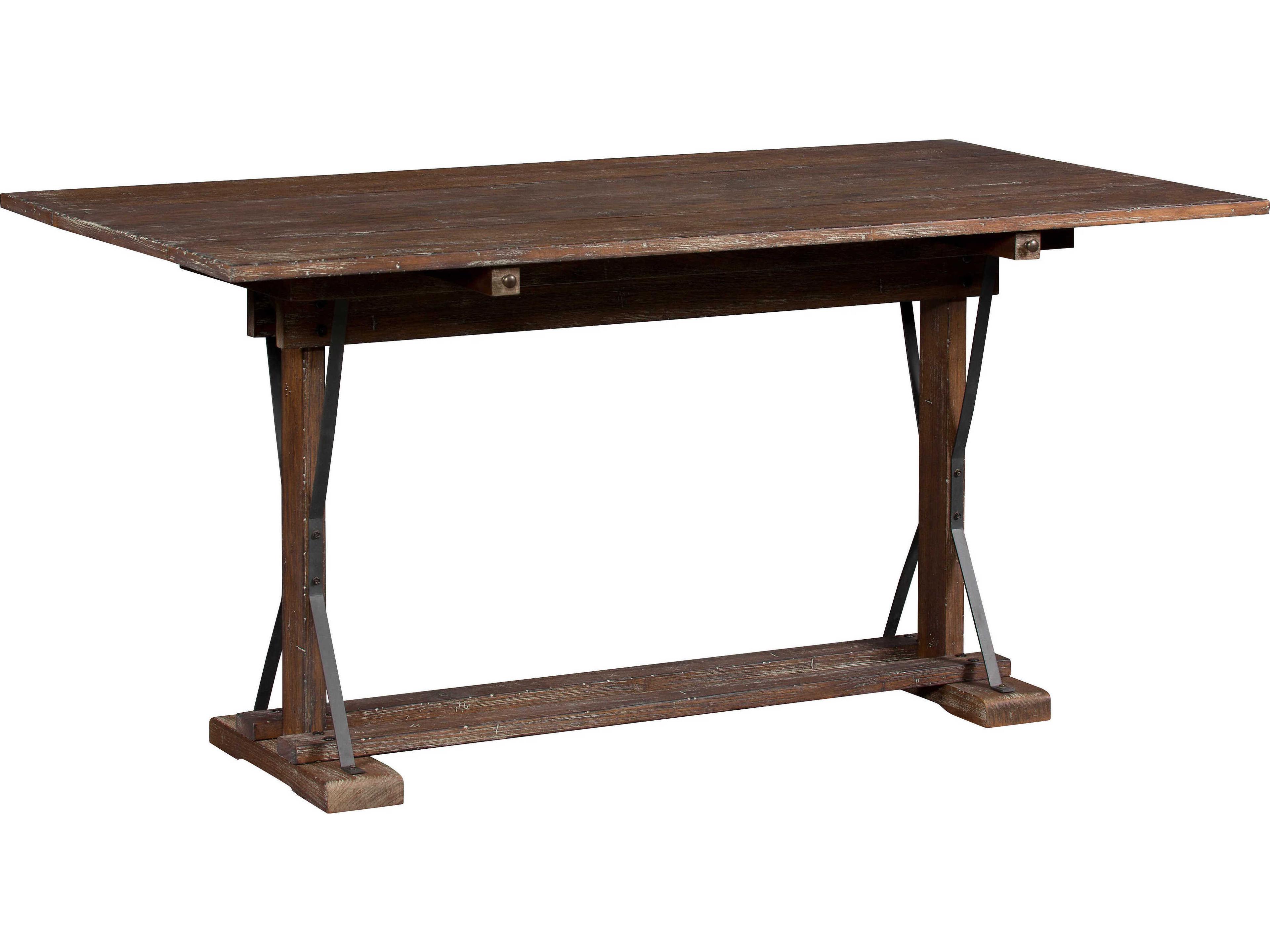 Fairfield Chair Rustiqe Rectangular Wood Rustique Gunmetal Console Table