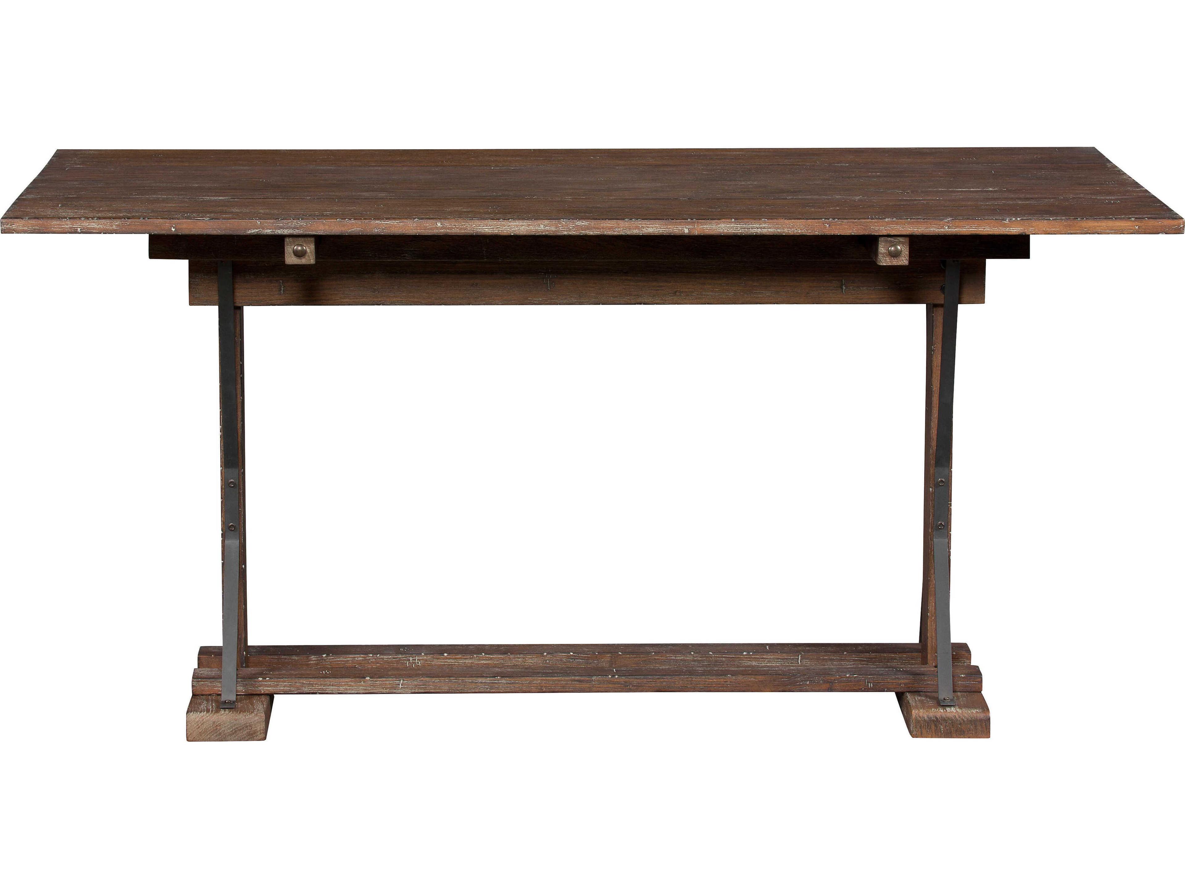 Fairfield Chair Rustiqe Rectangular Wood Rustique Gunmetal Console Table