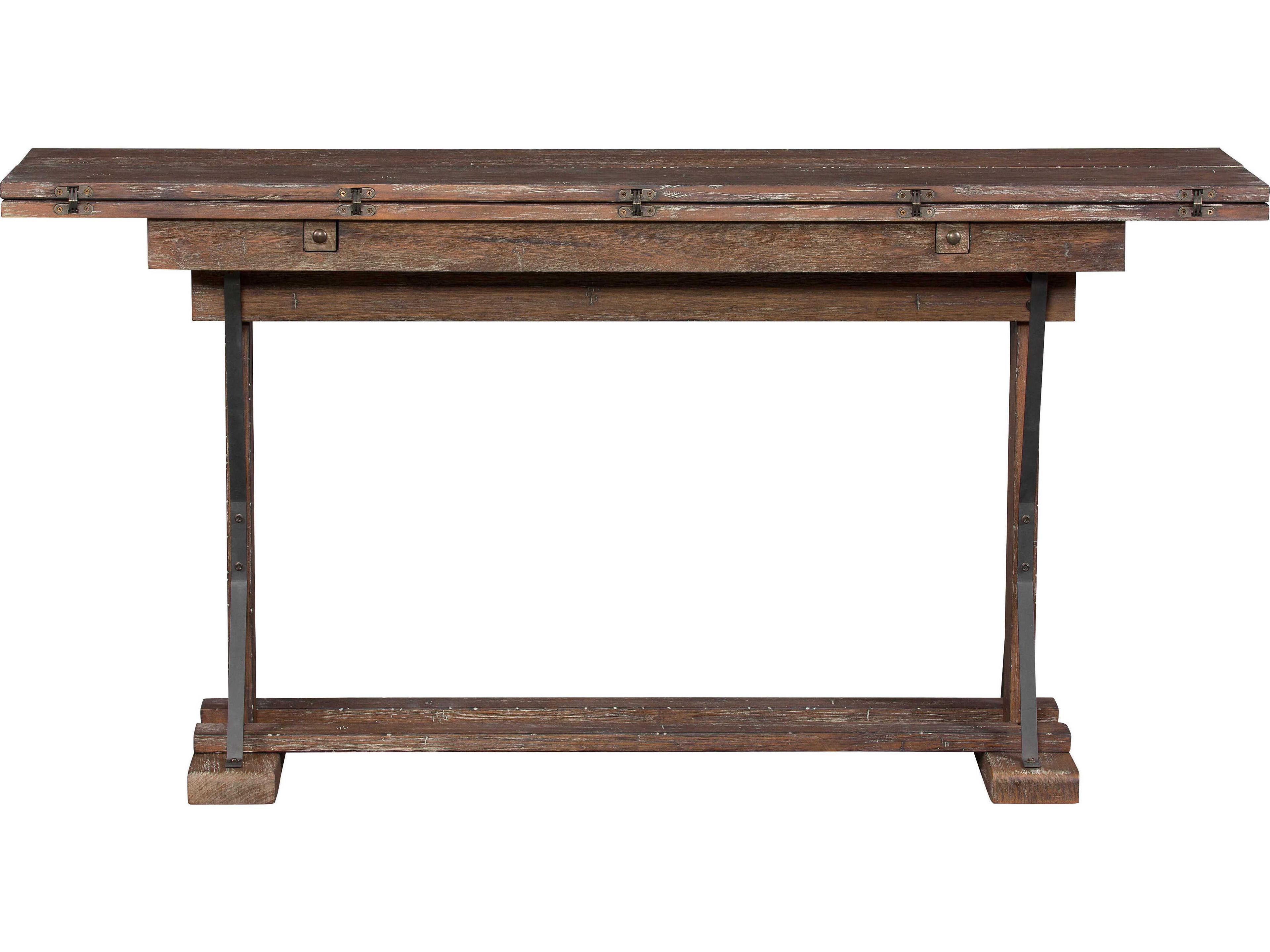 Fairfield Chair Rustiqe Rectangular Wood Rustique Gunmetal Console Table